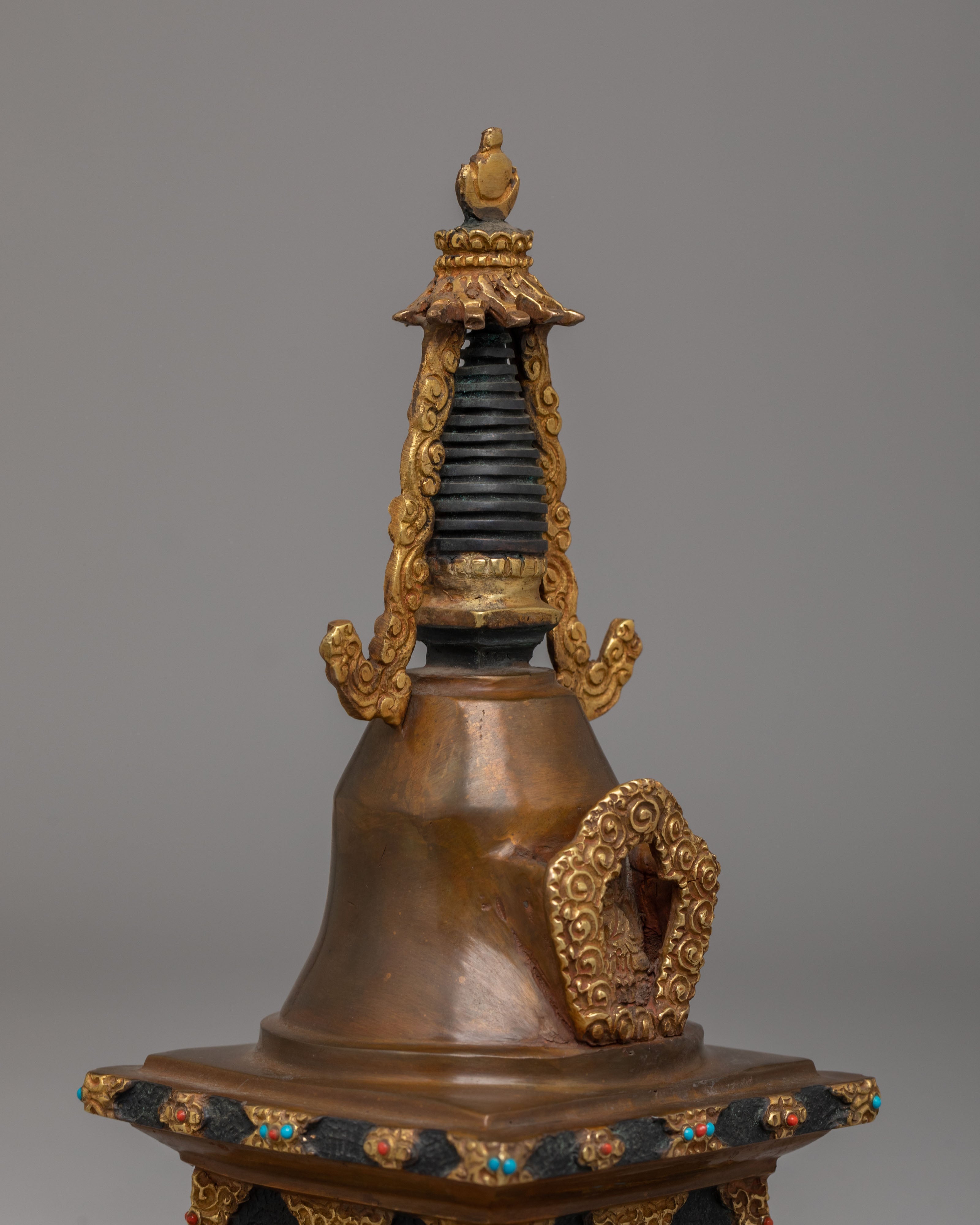 Eight Great Tibetan Stupa Set | Sacred Buddhist Shrine Decor