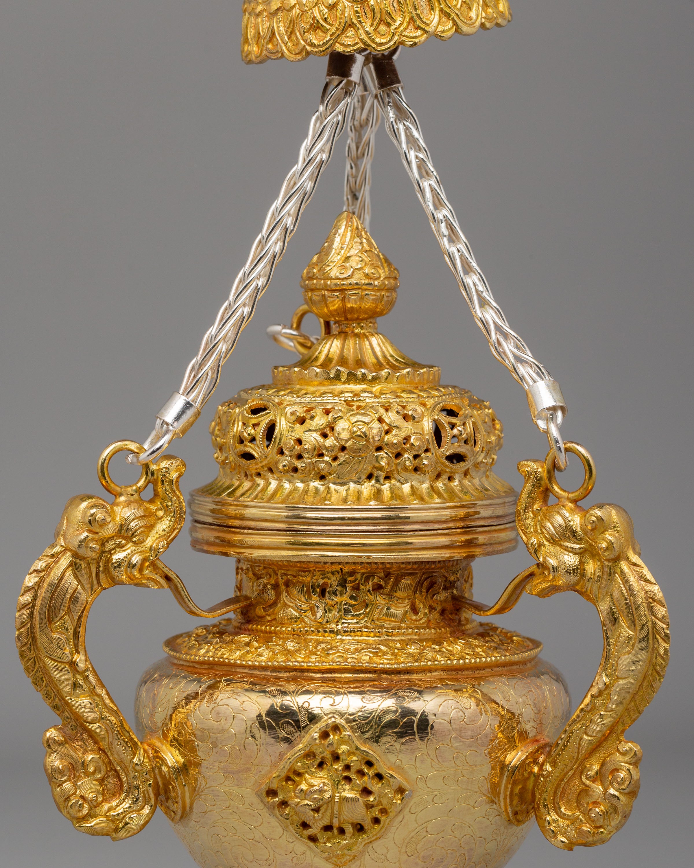 Spiritual Tibetan Altar Incense Burner | Sacred Ritual Tool for Meditation & Prayer
