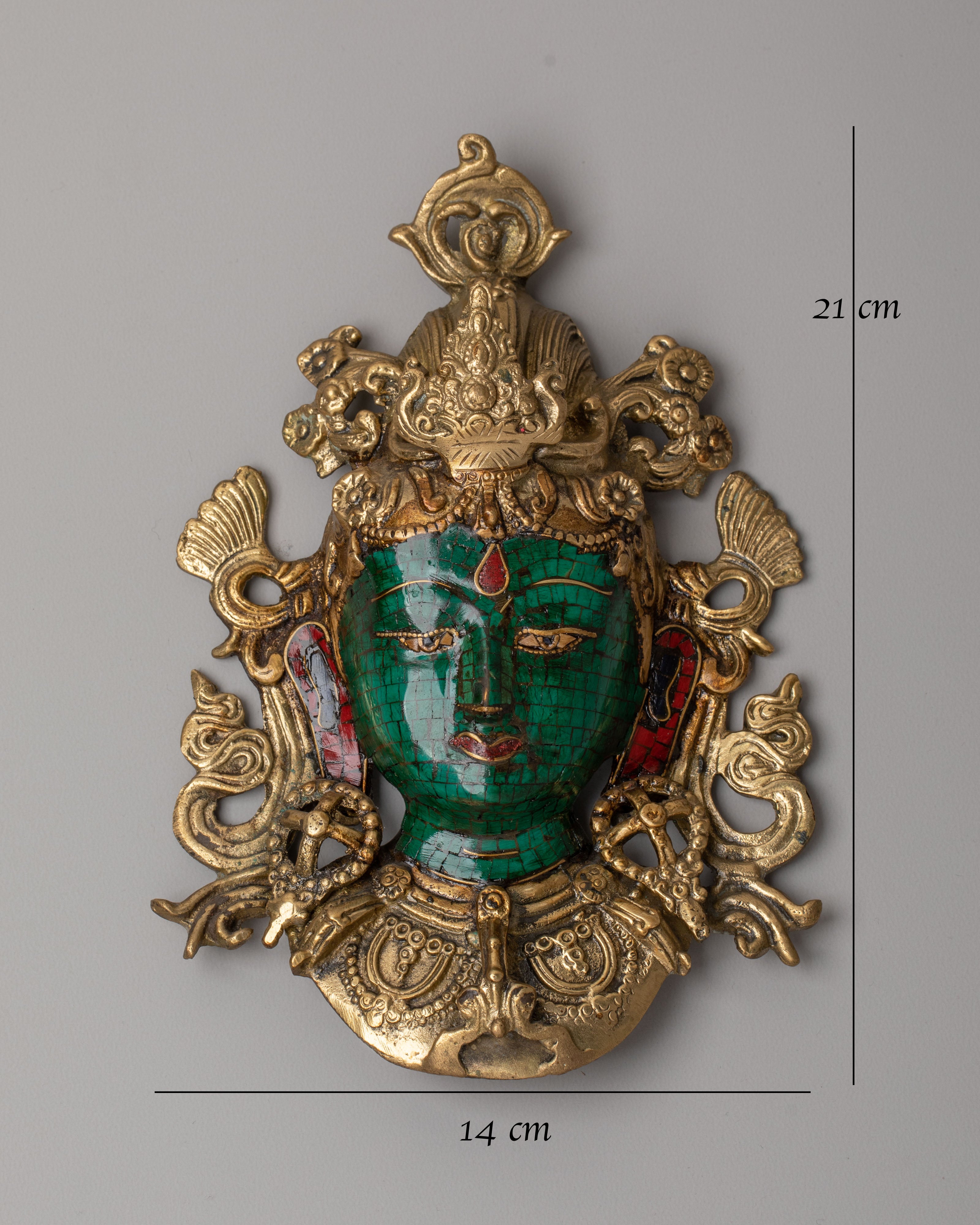Handcrafted Green Tara Wall Hanging | Spiritual Home Decor