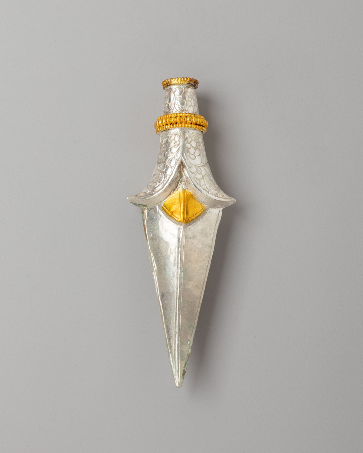 Himalayan Ritual Arrow | Gold and Silver Plated Altar Decor