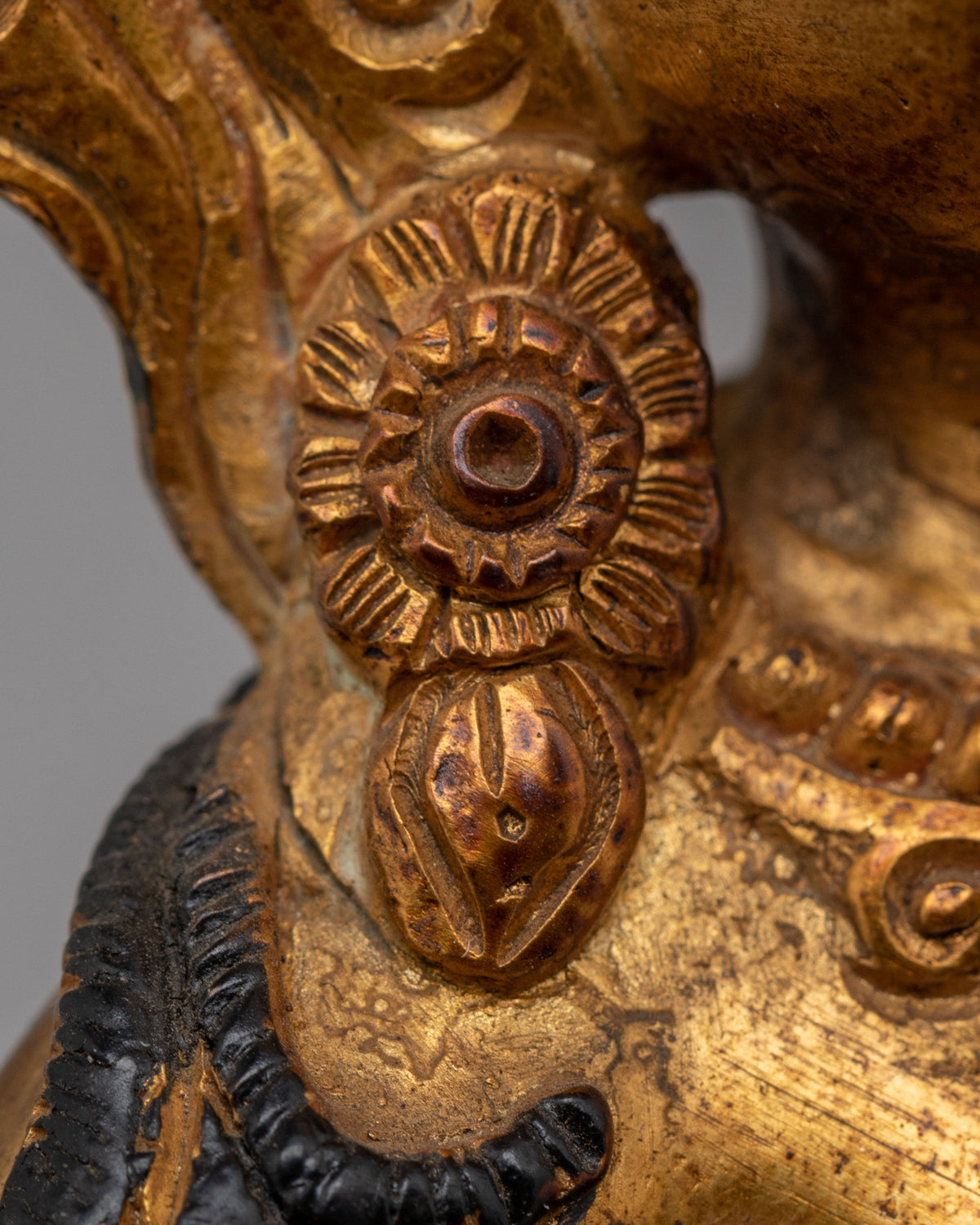 30 years Old Simhanada Manjushri Statue | Lion's Roar of Wisdom