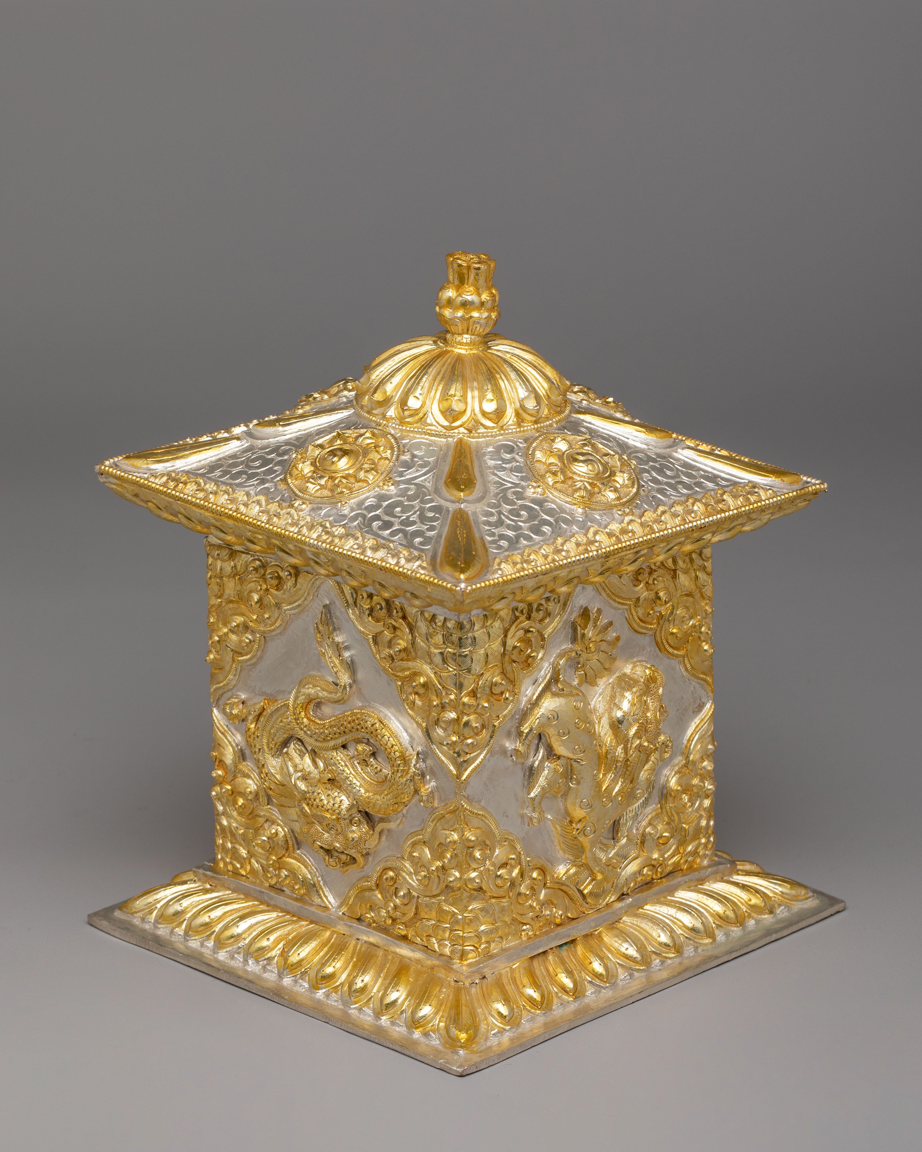 Handmade Tibetan Box | Traditional Treasure Box for Sacred Items