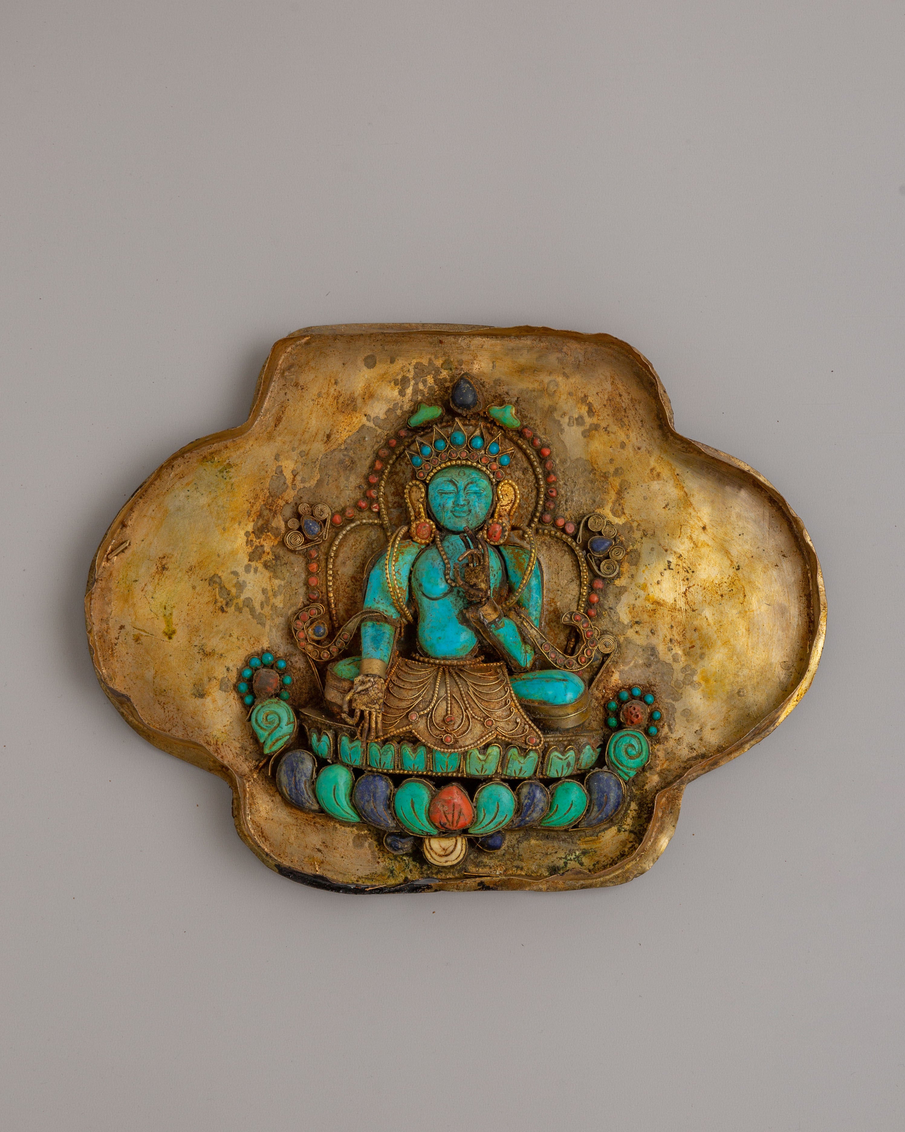 Chenrezig Tibetan Ghau Box Locket | Sacred Amulet Box for Meditation &amp; Ritual Use