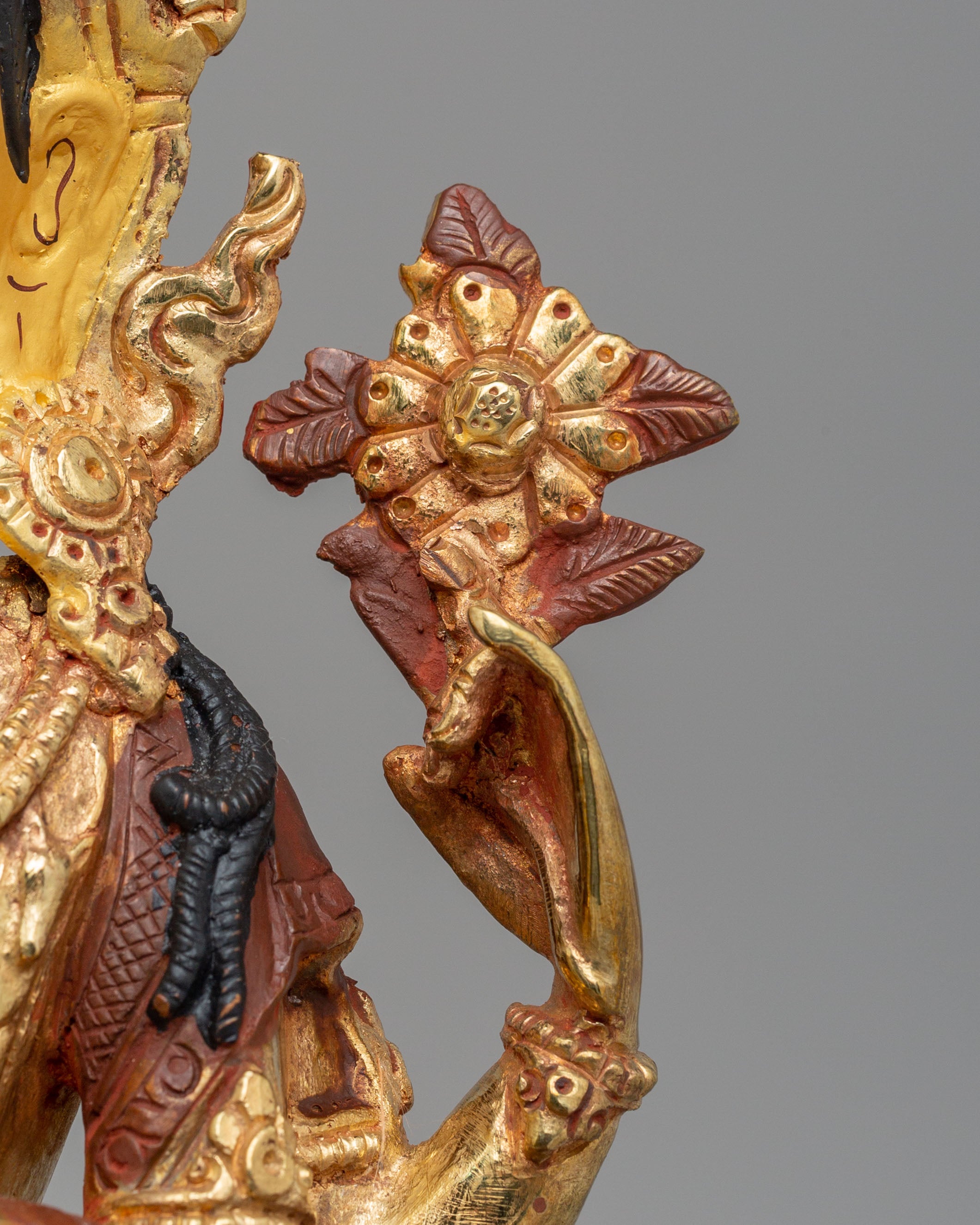 Handmade Four Armed Chenrezig Statue | Tibetan Bodhisattva of Compassion