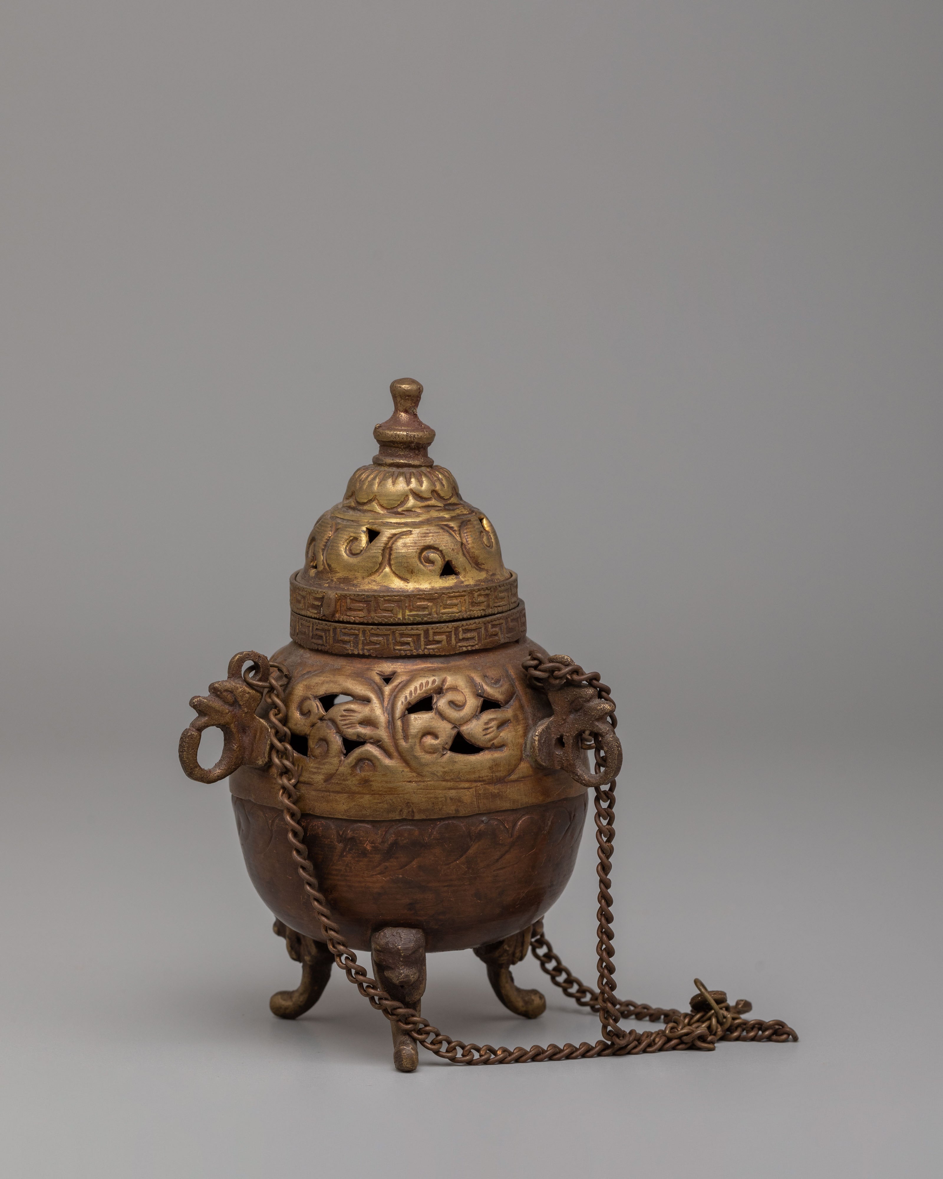 Ceremonial Incense Burner | Tibetan Ritual Offering Burner