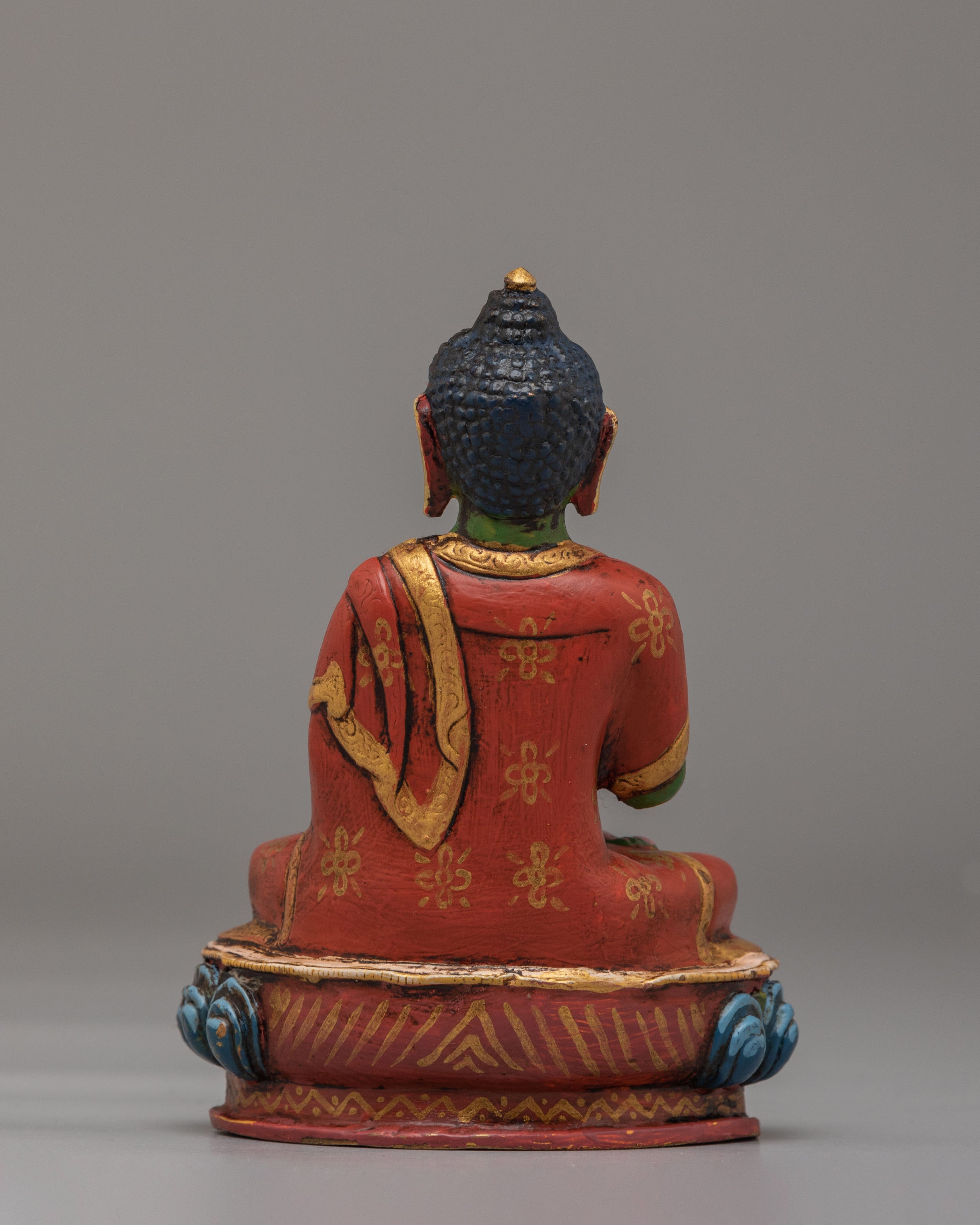 Traditional Amogasiddhi Buddha Statue | Symbol of Fearlessness and Spiritual Strength