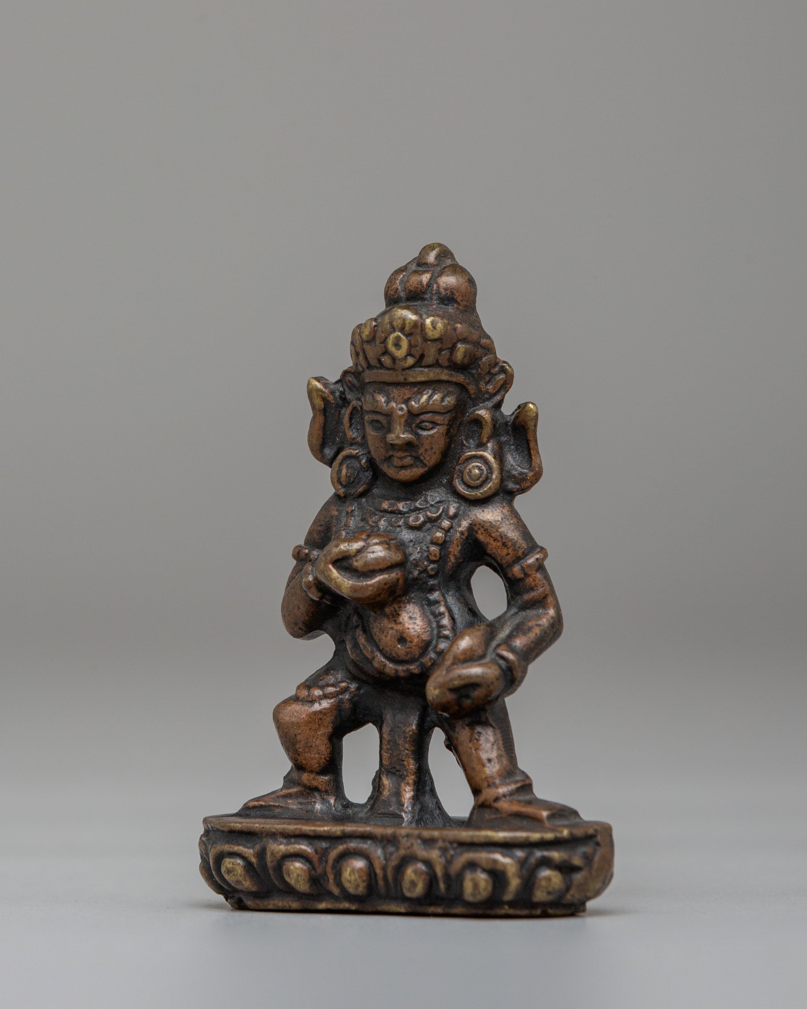 Black Dzambhala Deity Statue | The Fierce Protector of Wealth
