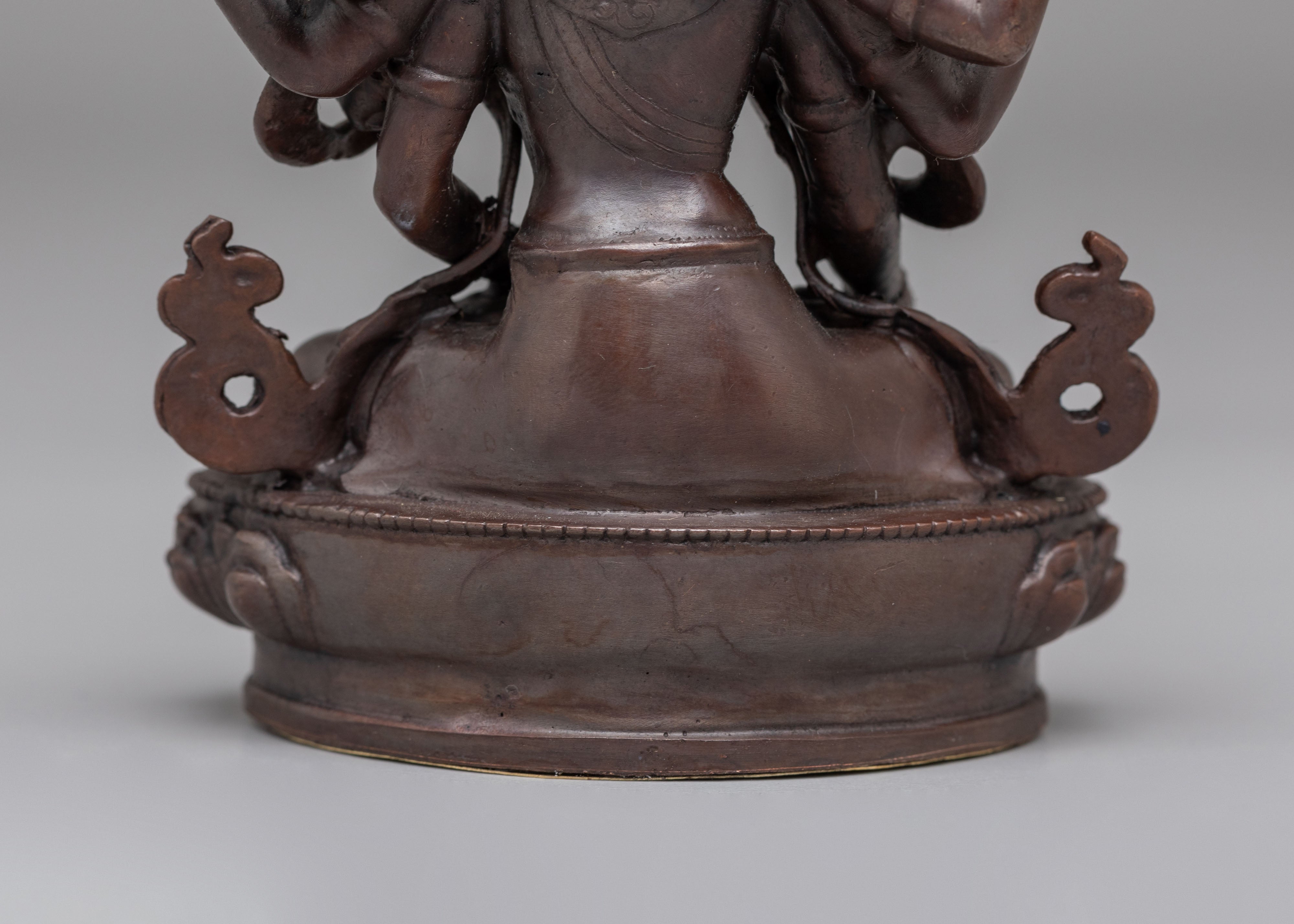 Traditional Namgyalma Deity Statue | Oxidized Copper Artwork