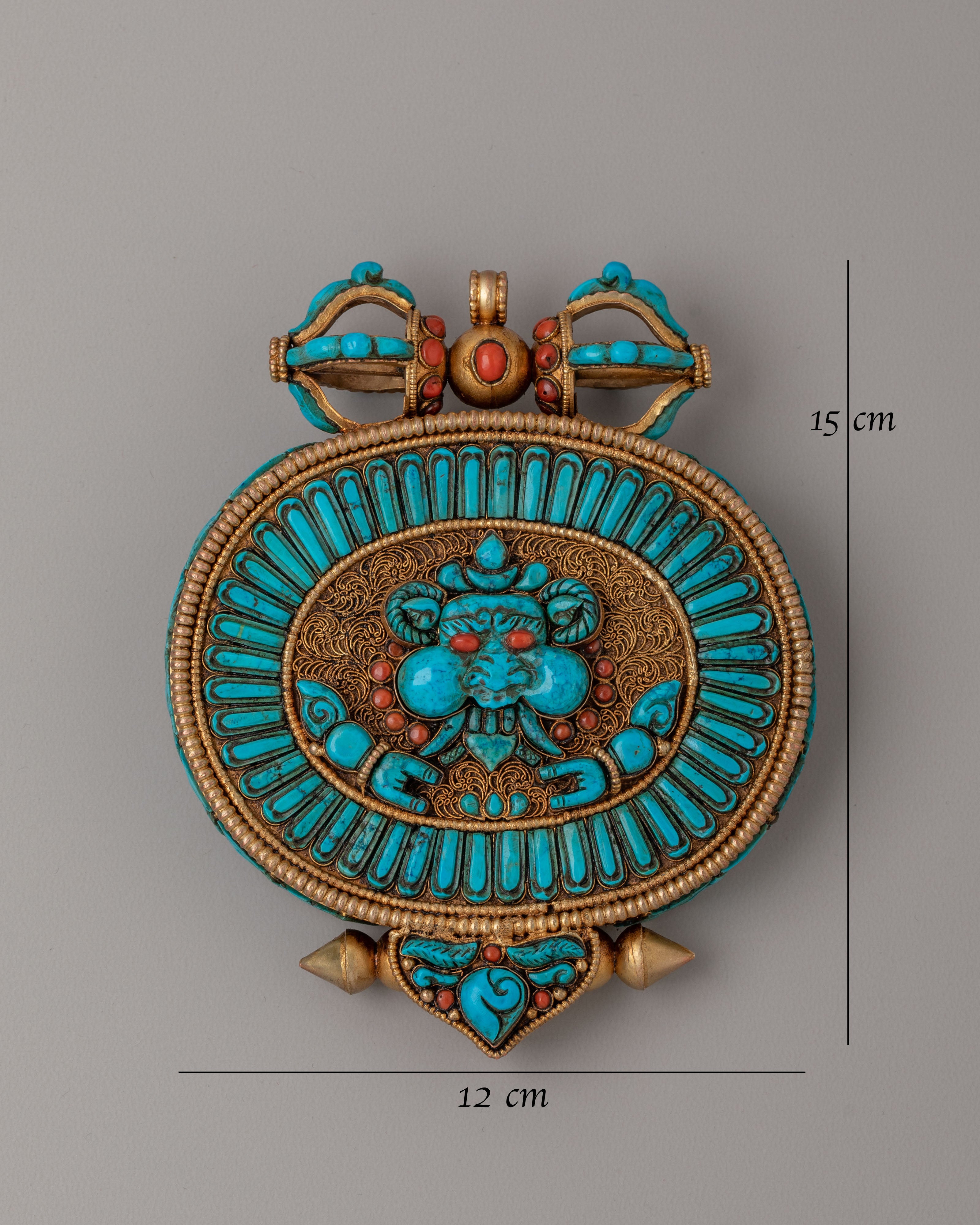 Himalayan Ghau Box Locket | A Sacred Tibetan Amulet with Cheppu Design
