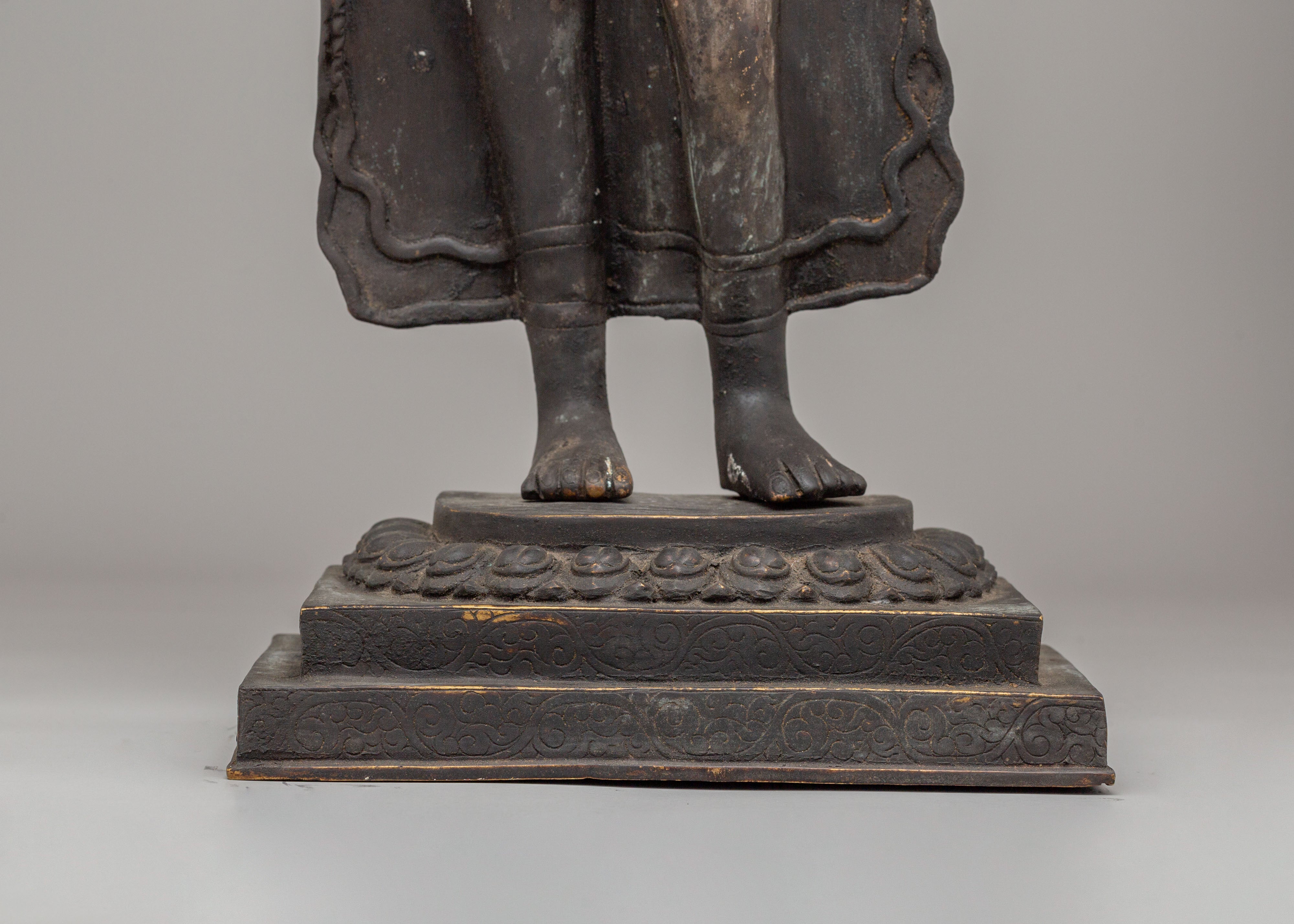 Dipankara Buddha Enlightenment Sculpture | Tibetan Altar Decor