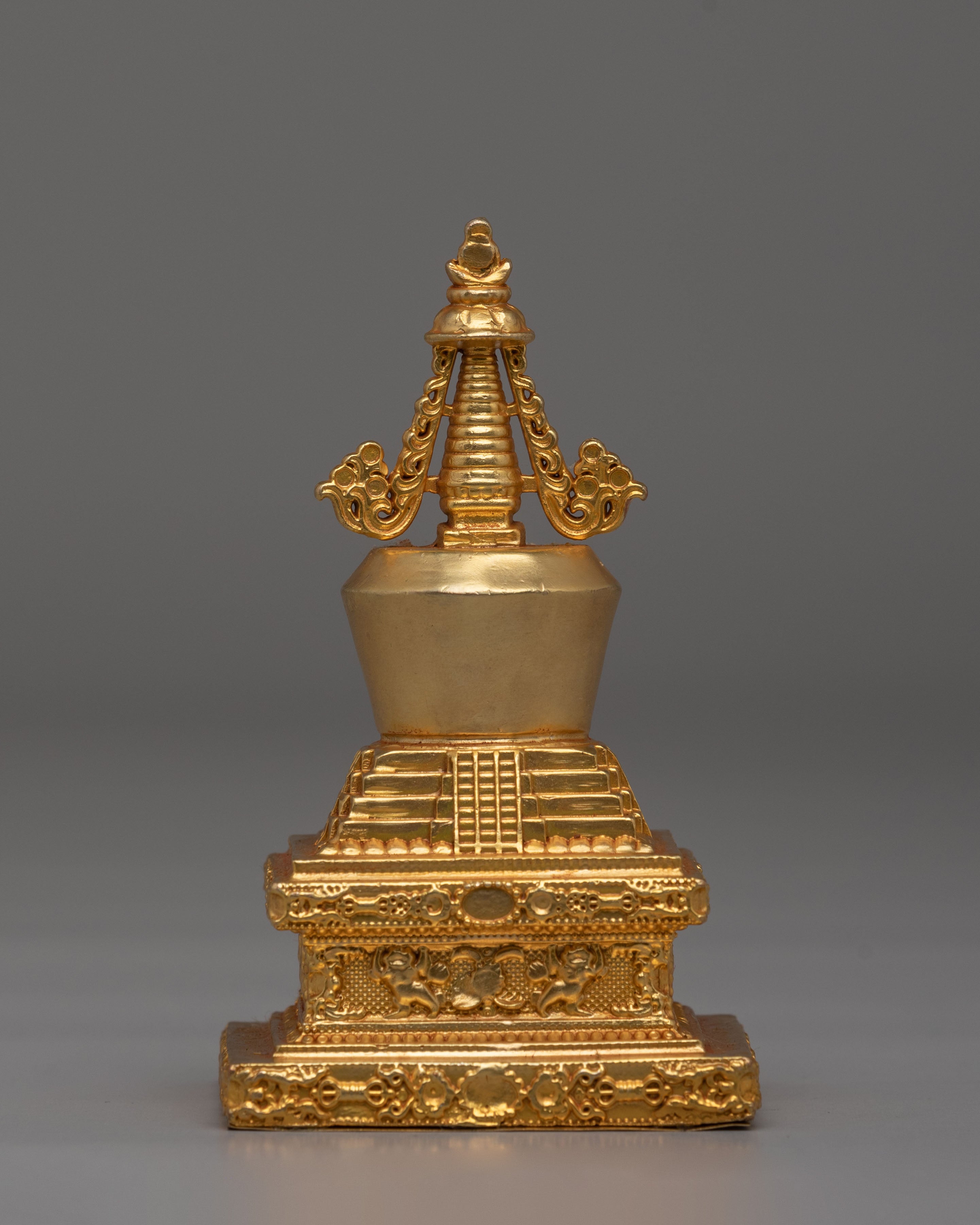 Handcrafted Descent from Heaven Stupa | Symbol of Enlightenment