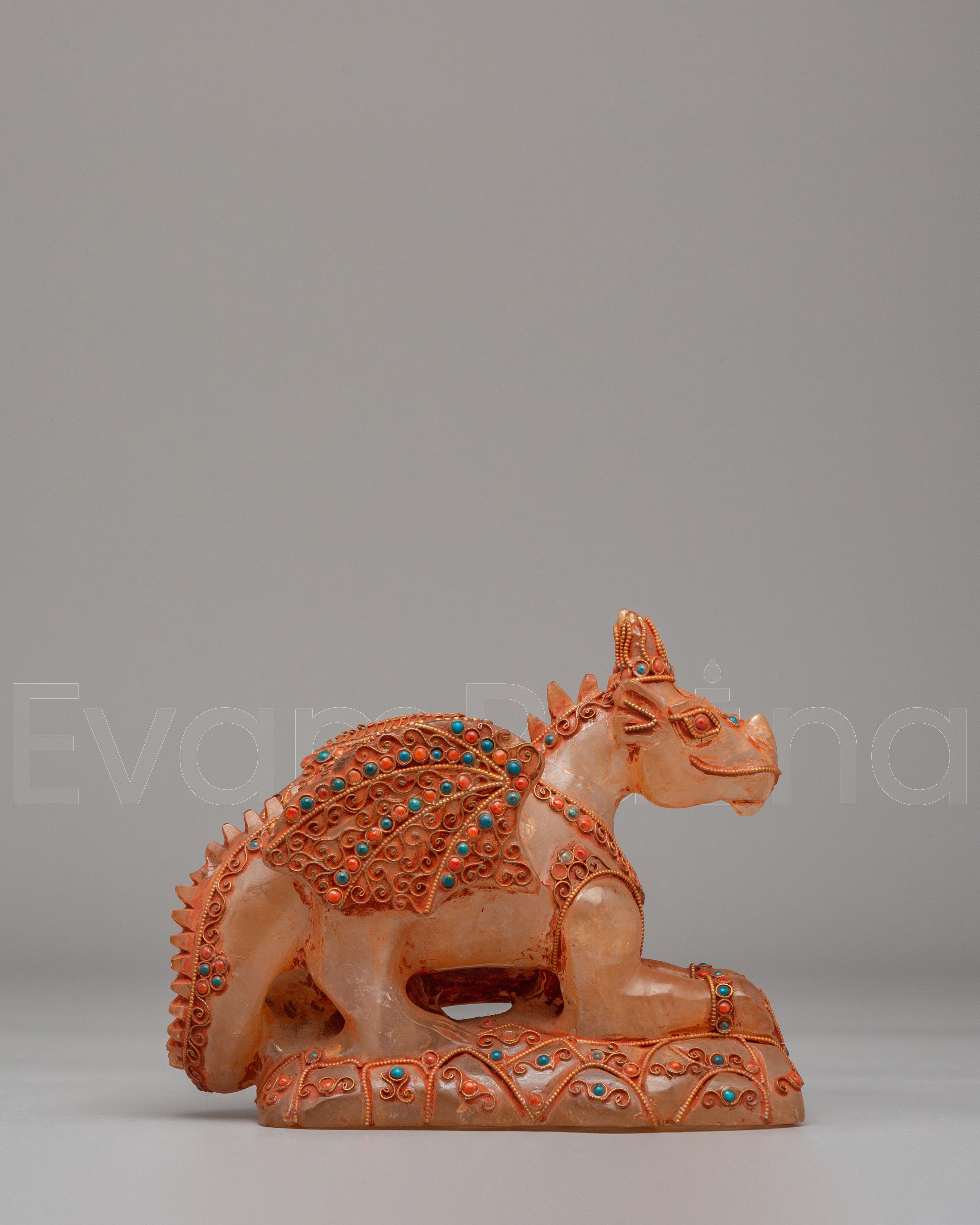 Decorative Crystal Dragon Figurine 