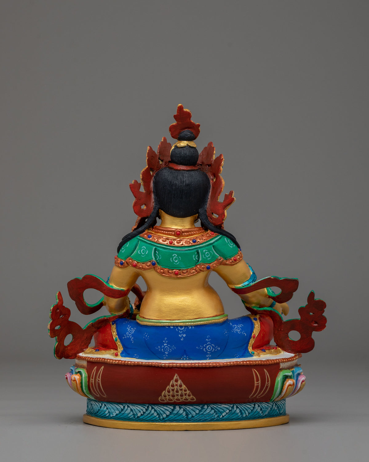 Himalayan Altar Dzambhala Statue | Handmade Tibetan Prosperity Idol