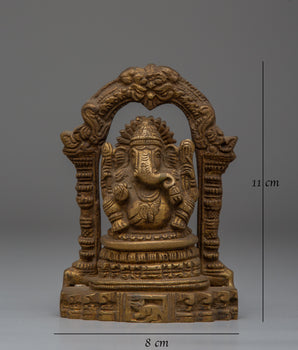 Hindu Deity Ganesha Brass Statue | Symbol of Wisdom