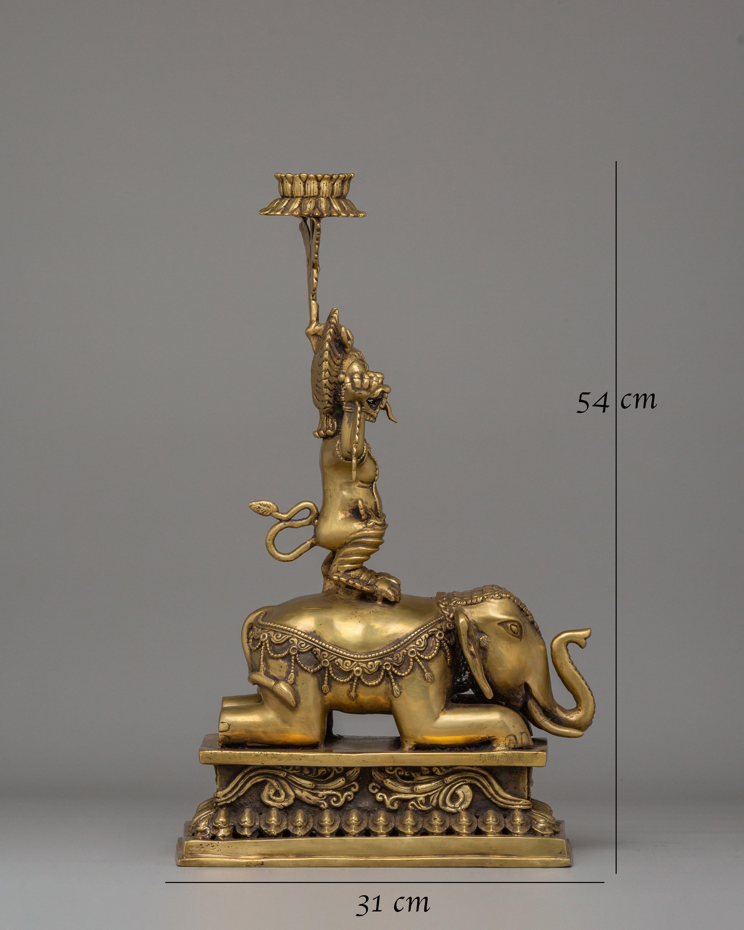 Elephant Oil Lamp Set | Perfect for Altar Decor