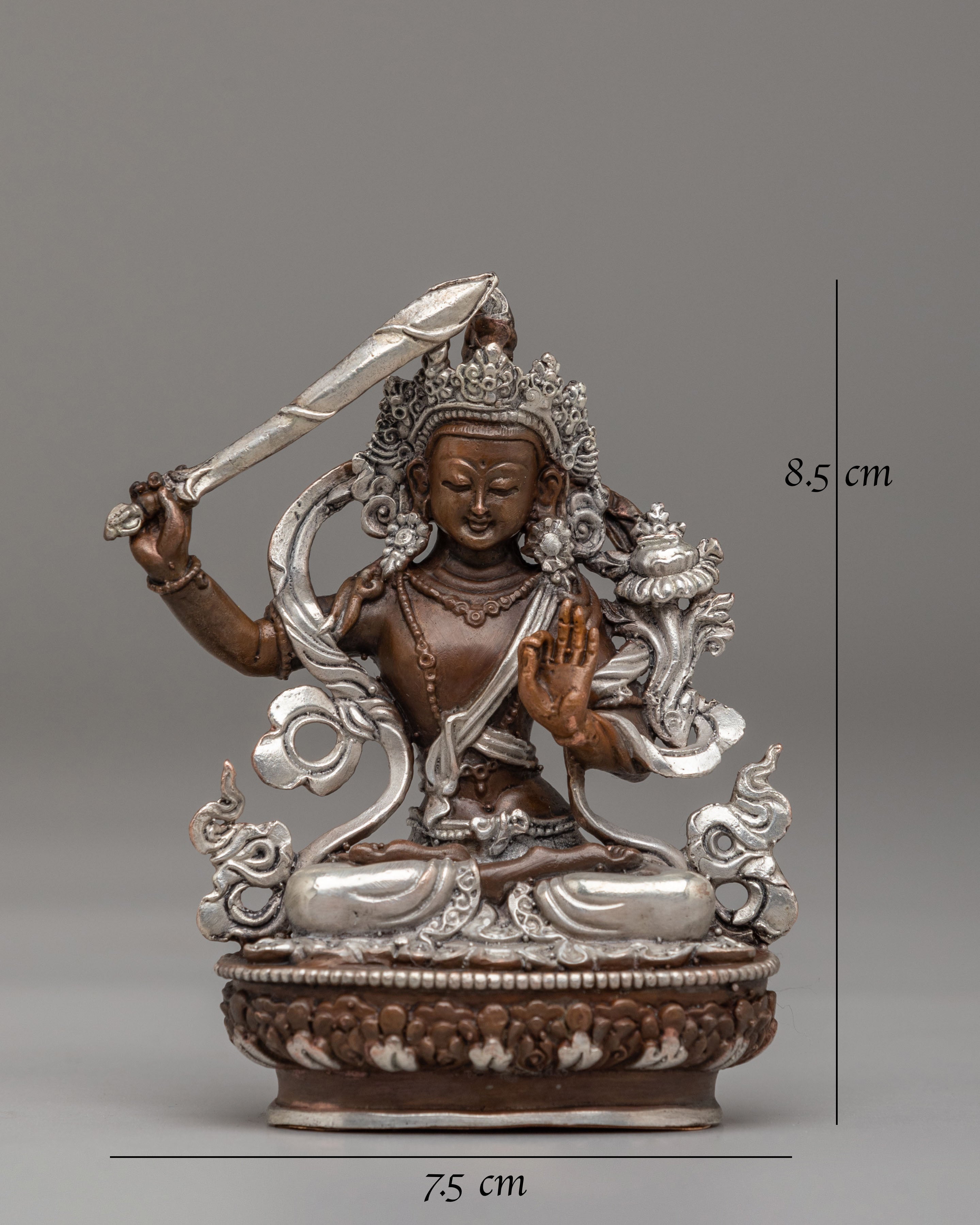 Spiritual Manjushri Deity Statue | Sacred Buddhist Artwork