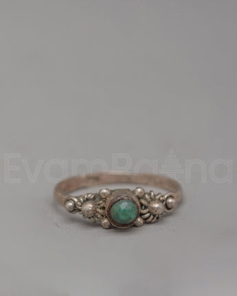 Natural Stone Zircon Ring