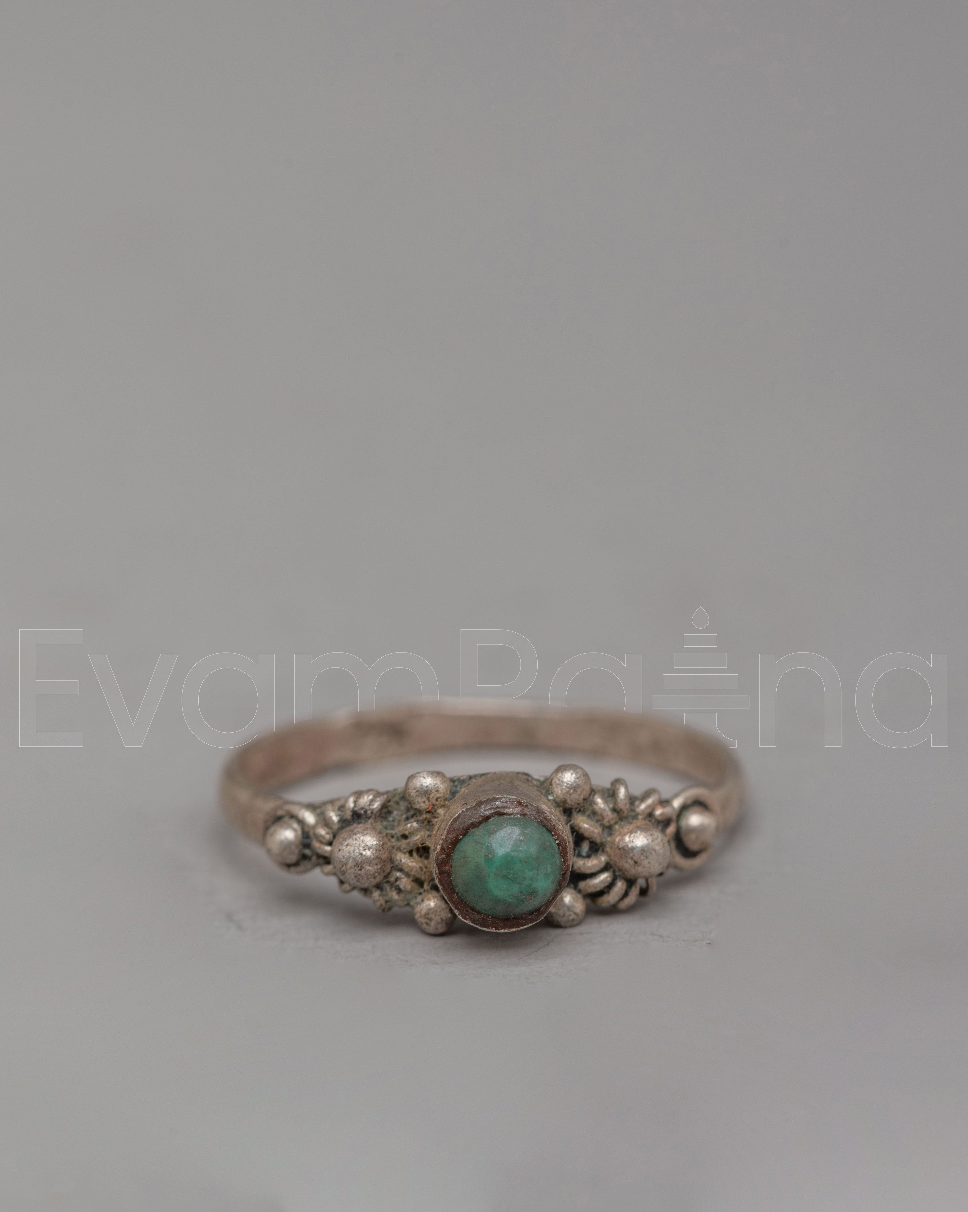Natural Stone Zircon Ring