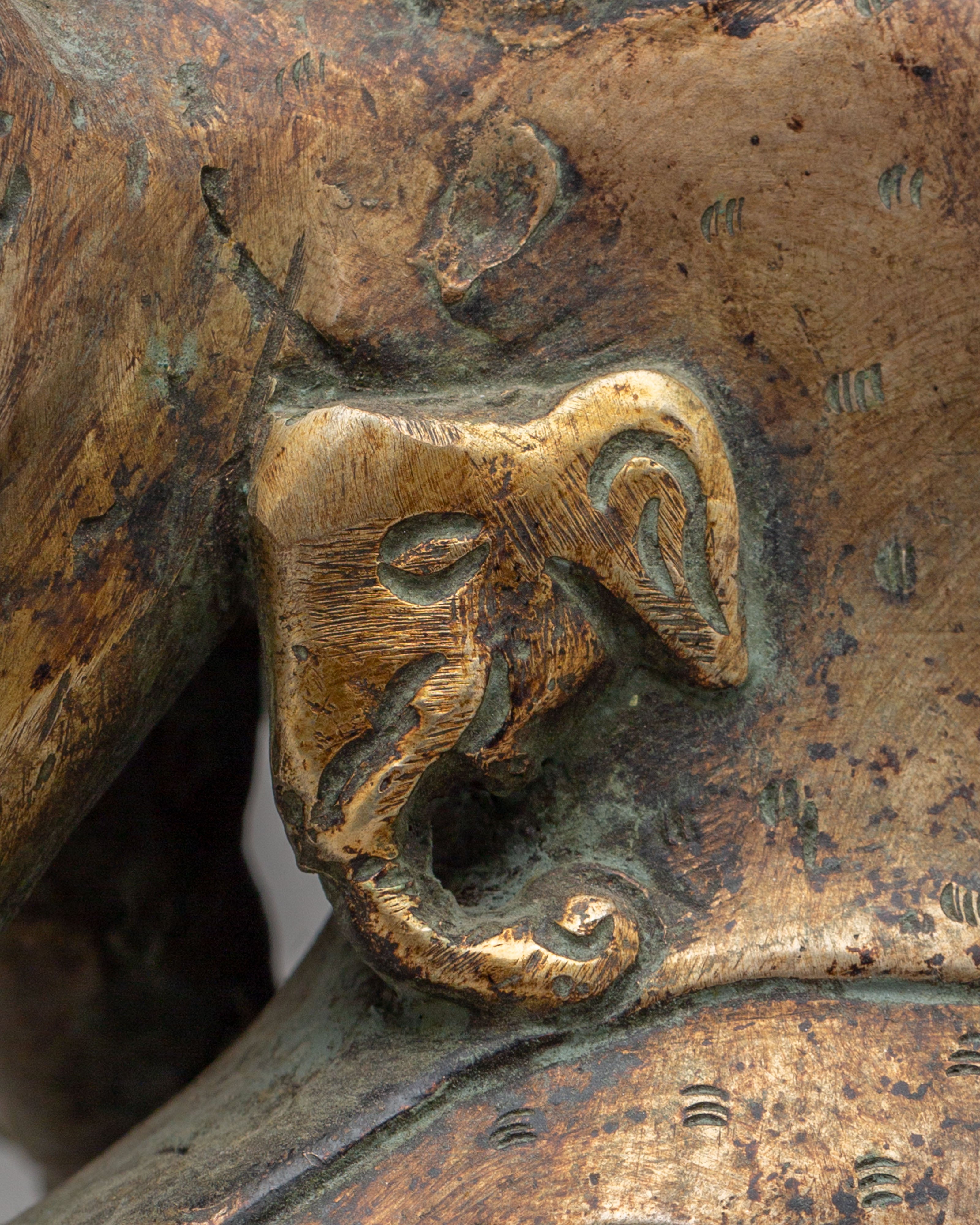 Mahakala With Consort Statue | Tibetan Protector Deity Statue