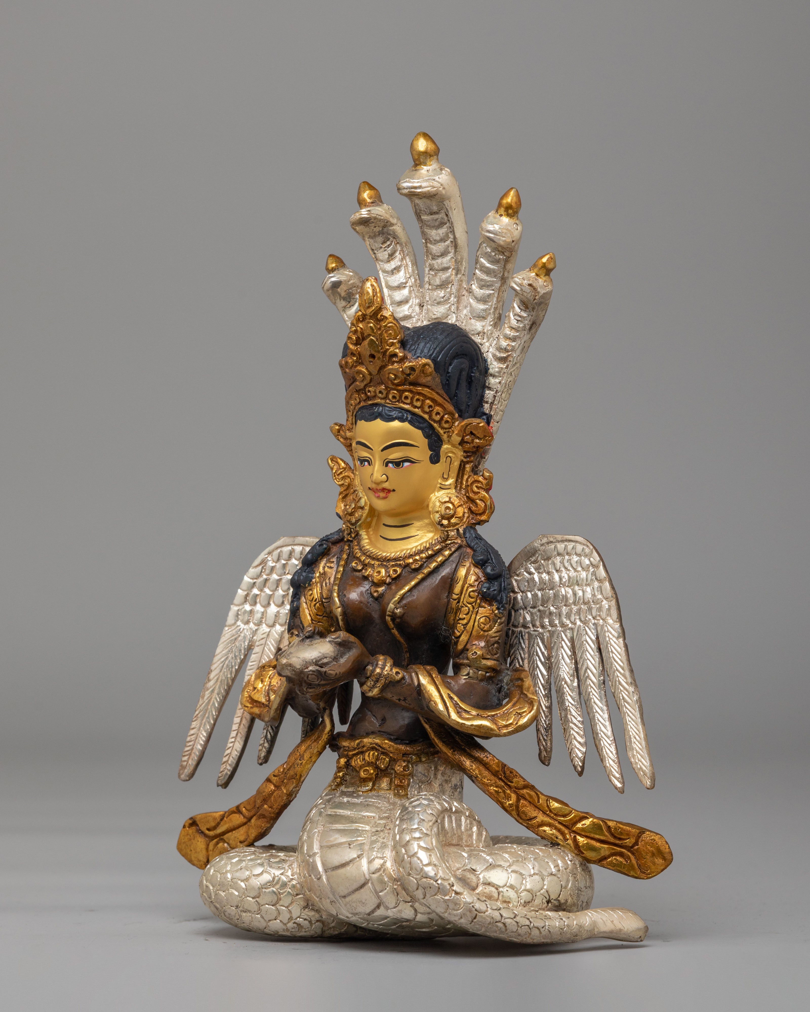 Goddess Nagkanya Serpent Statue | Mythical Goddess Sculpture