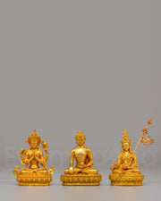 Sacred Buddha Dharma Sangha Statue 