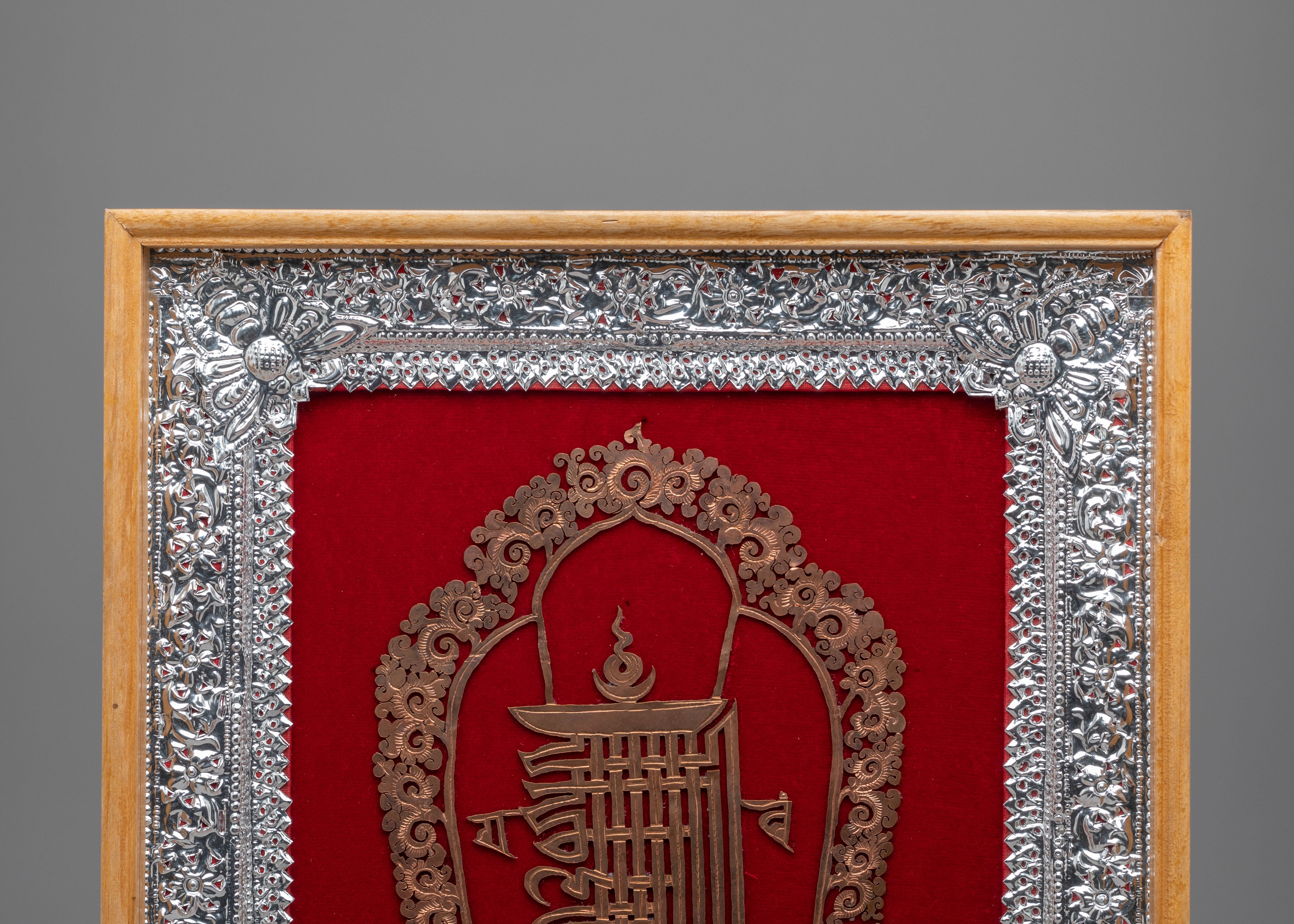 Kalachakra Wall Hanging in Frame | Tibetan Artwork for Meditation