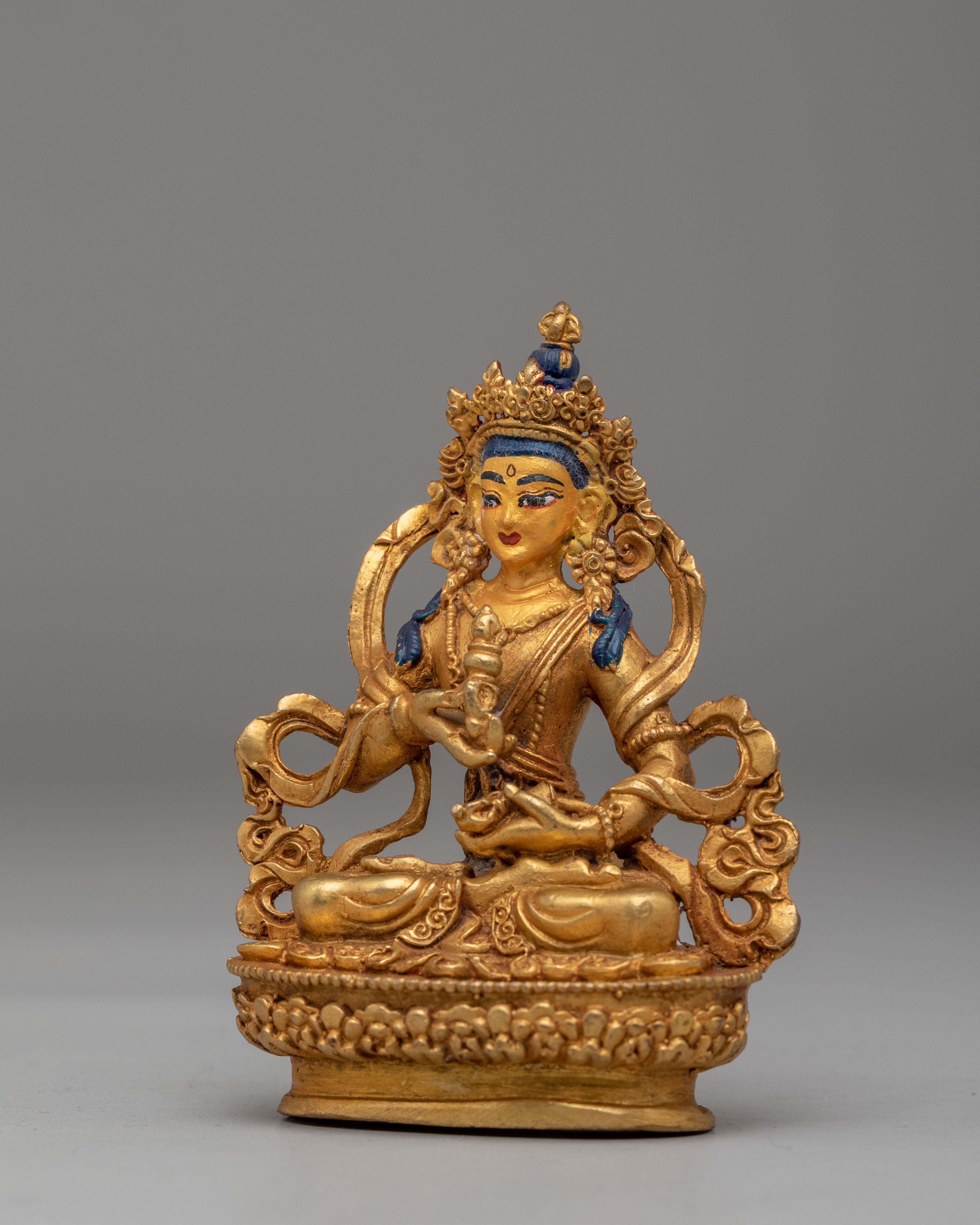 Traditional Vajrasattva Deity Statue | 24K Gold Plated Buddhist Art