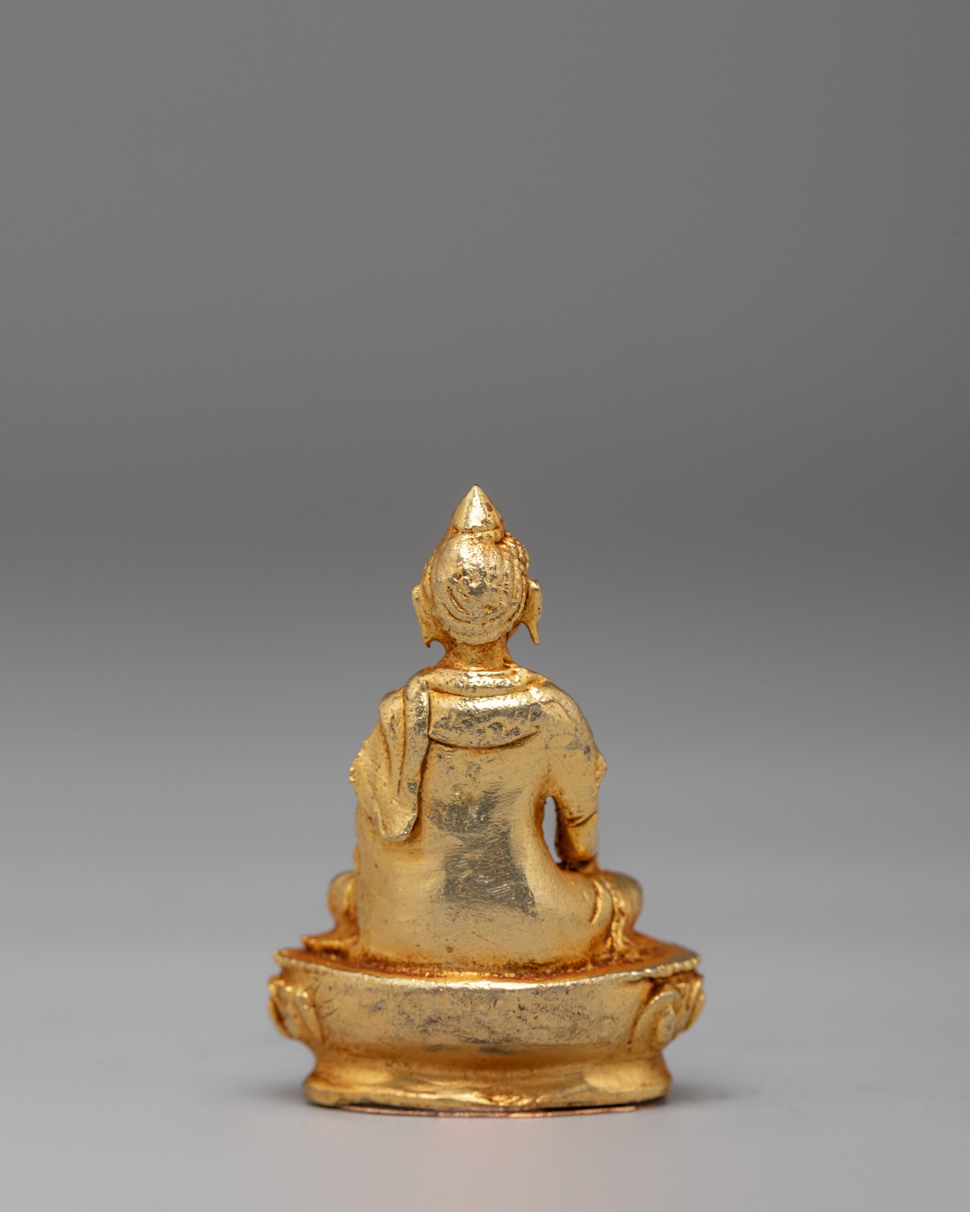 Sacred Amitayus Long Life Buddha Statue | Handmade Tibetan Sculpture
