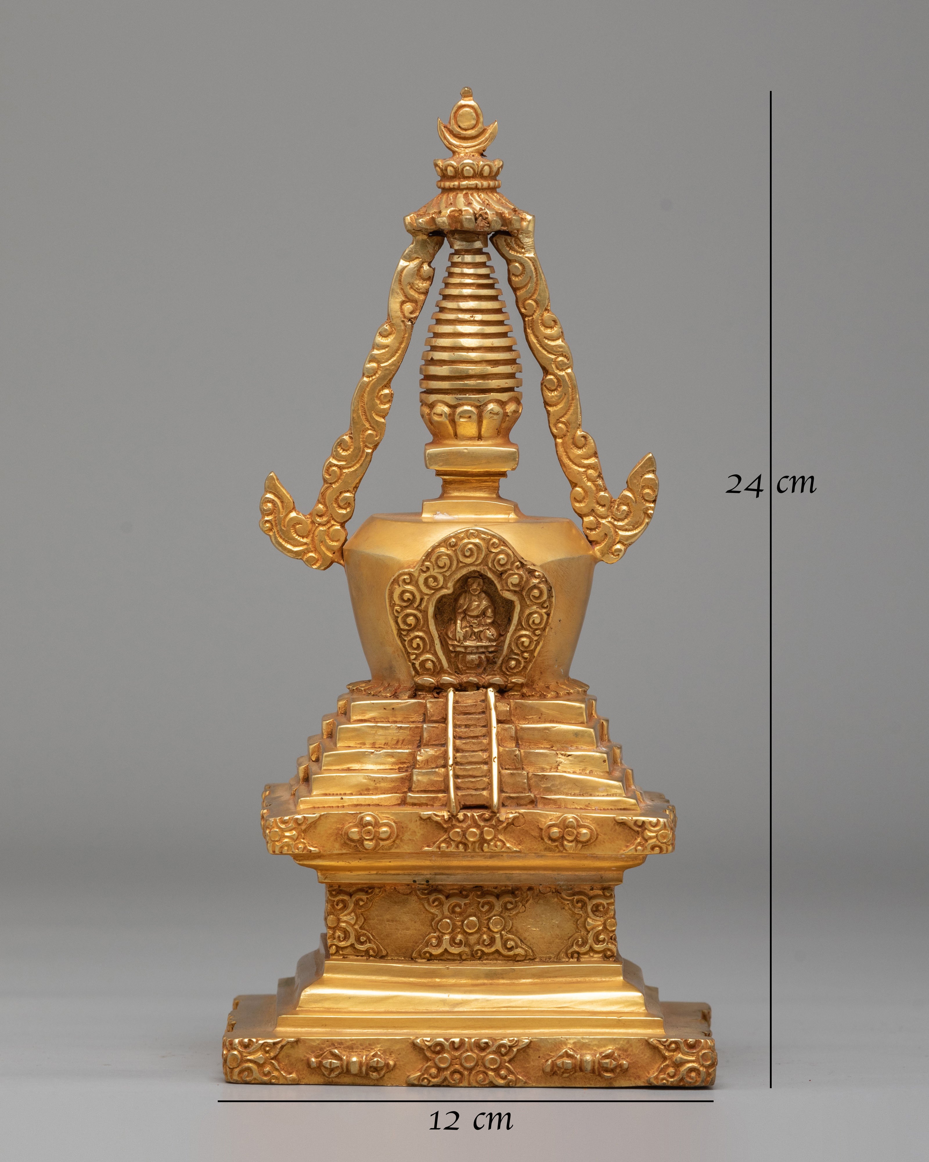 Traditional Handmade Stupa for Rituals | Symbol of Shakyamuni Buddha’s Enlightenment