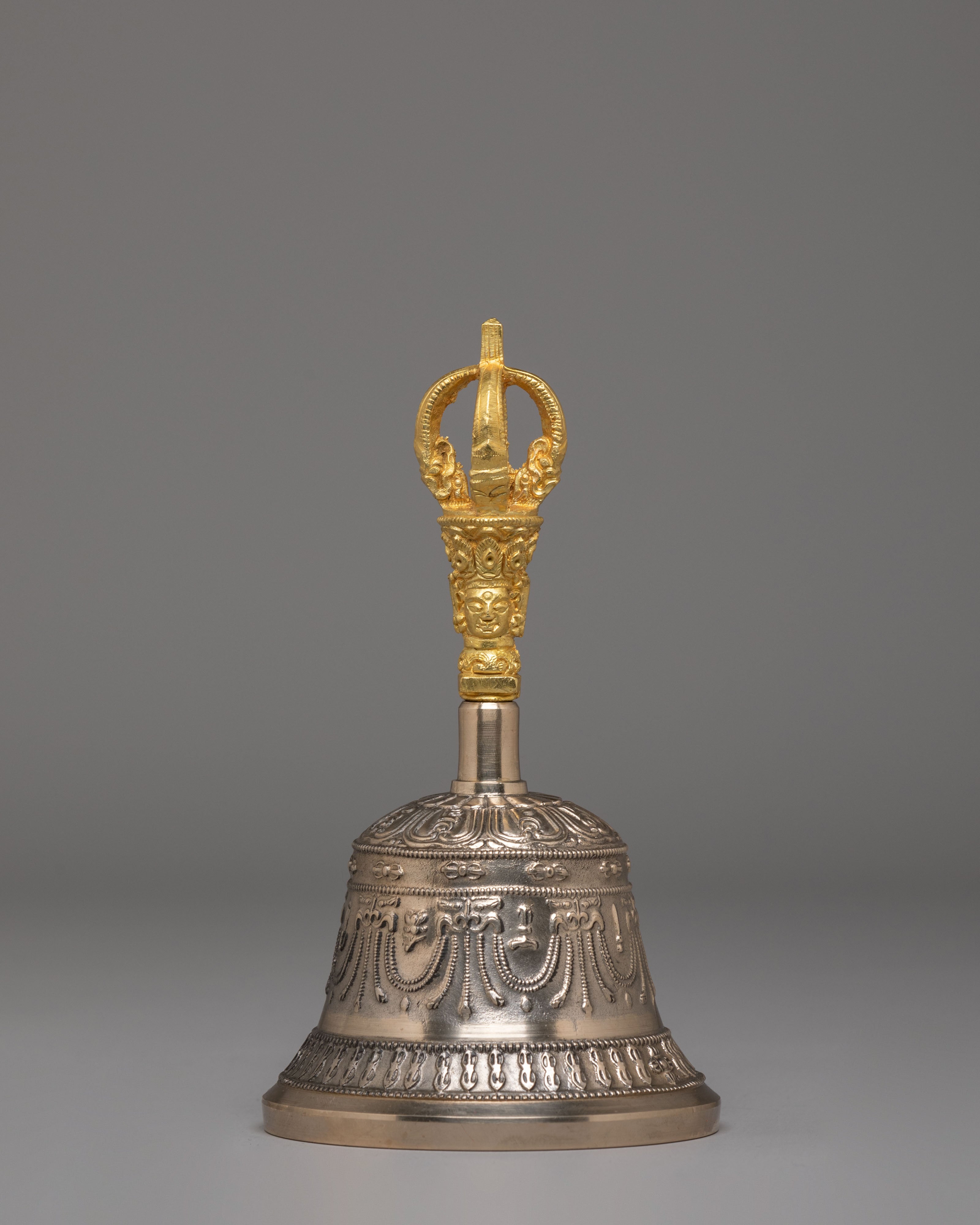 Traditional Tibetan Prayer Bell and Vajra Set | Buddhist Meditation Tools