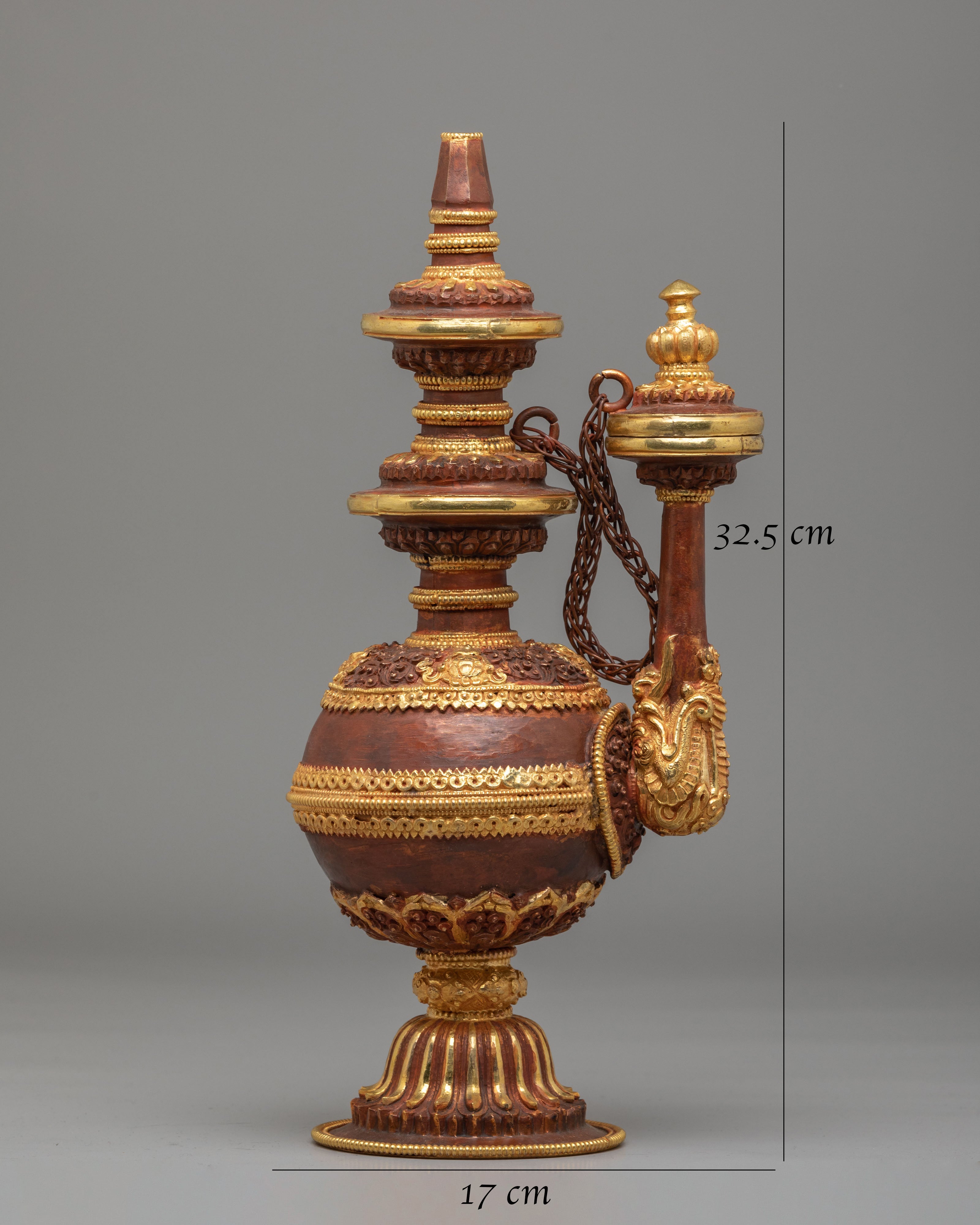 Tibetan Water Vessel | Ritual & Meditation Artifact