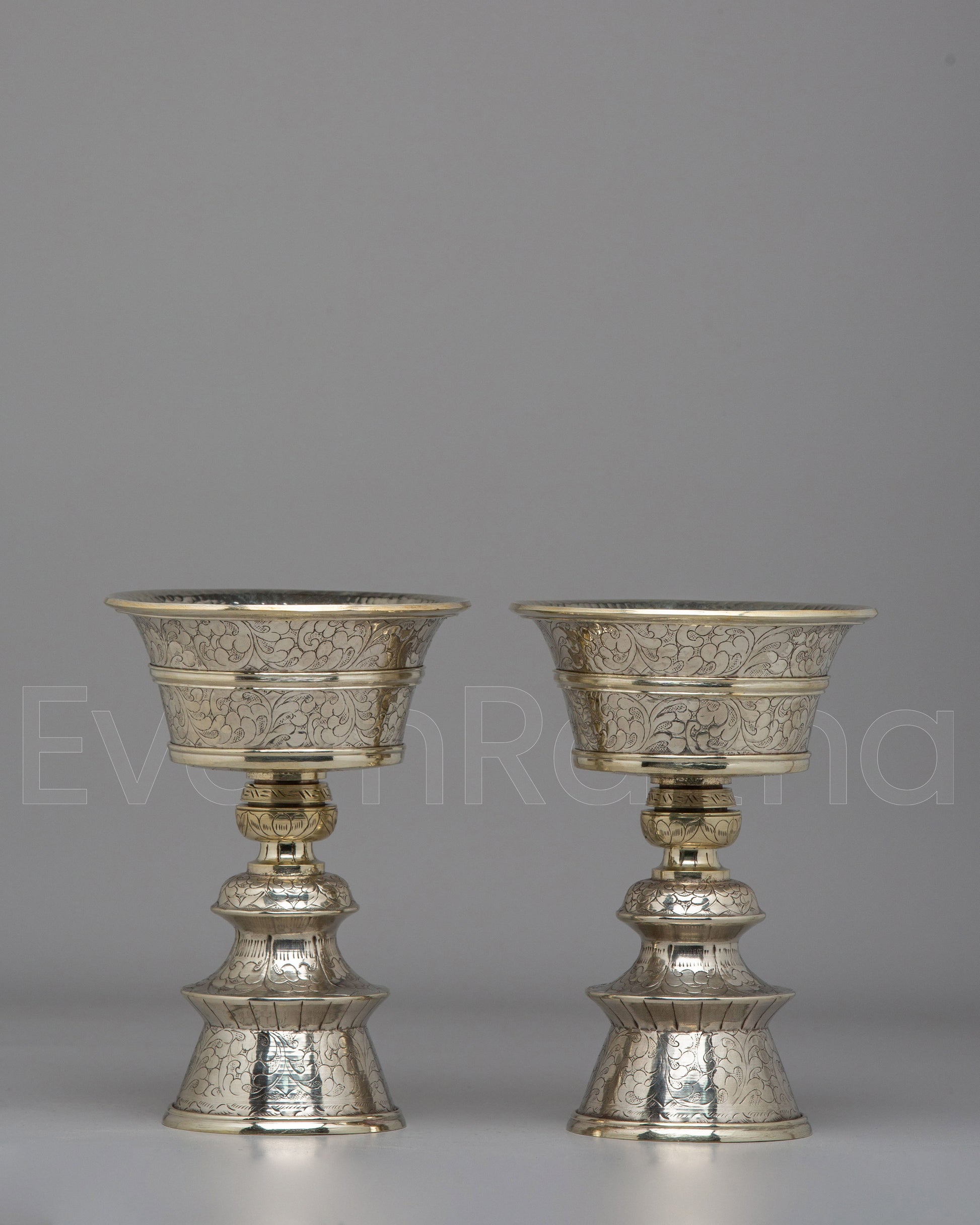 Handmade Himalayan Butter Lamp Set 