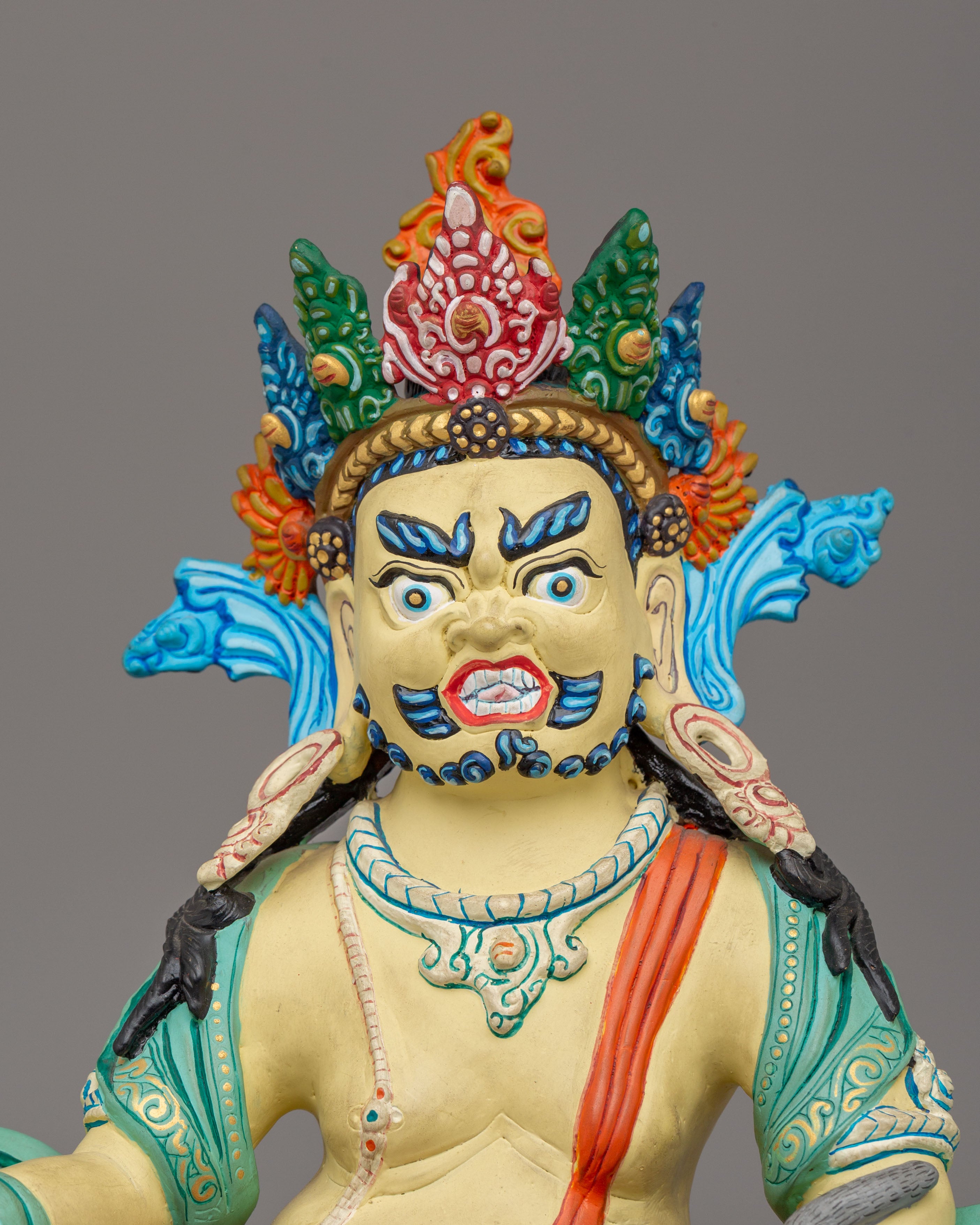 Handmade Dzambhala Buddhist Statue | Wealth Deity Figurine