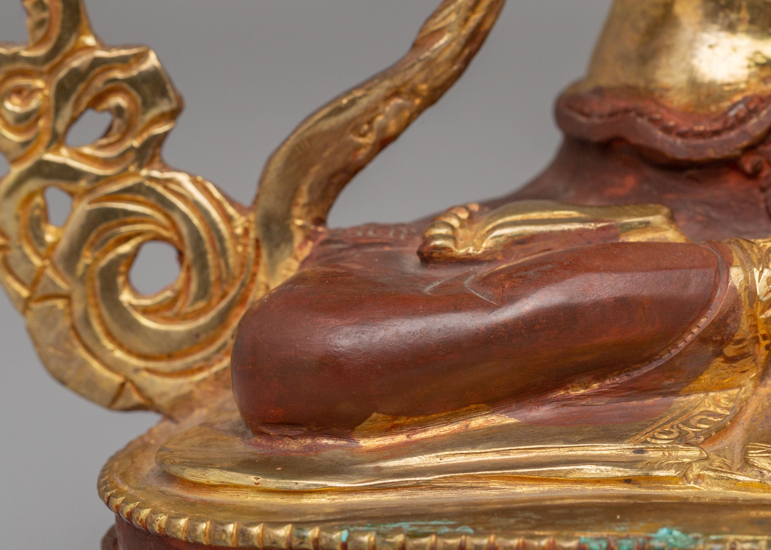 Divine Vajrasattva Statue | 24K Gold Plated Copper Vajrasattva