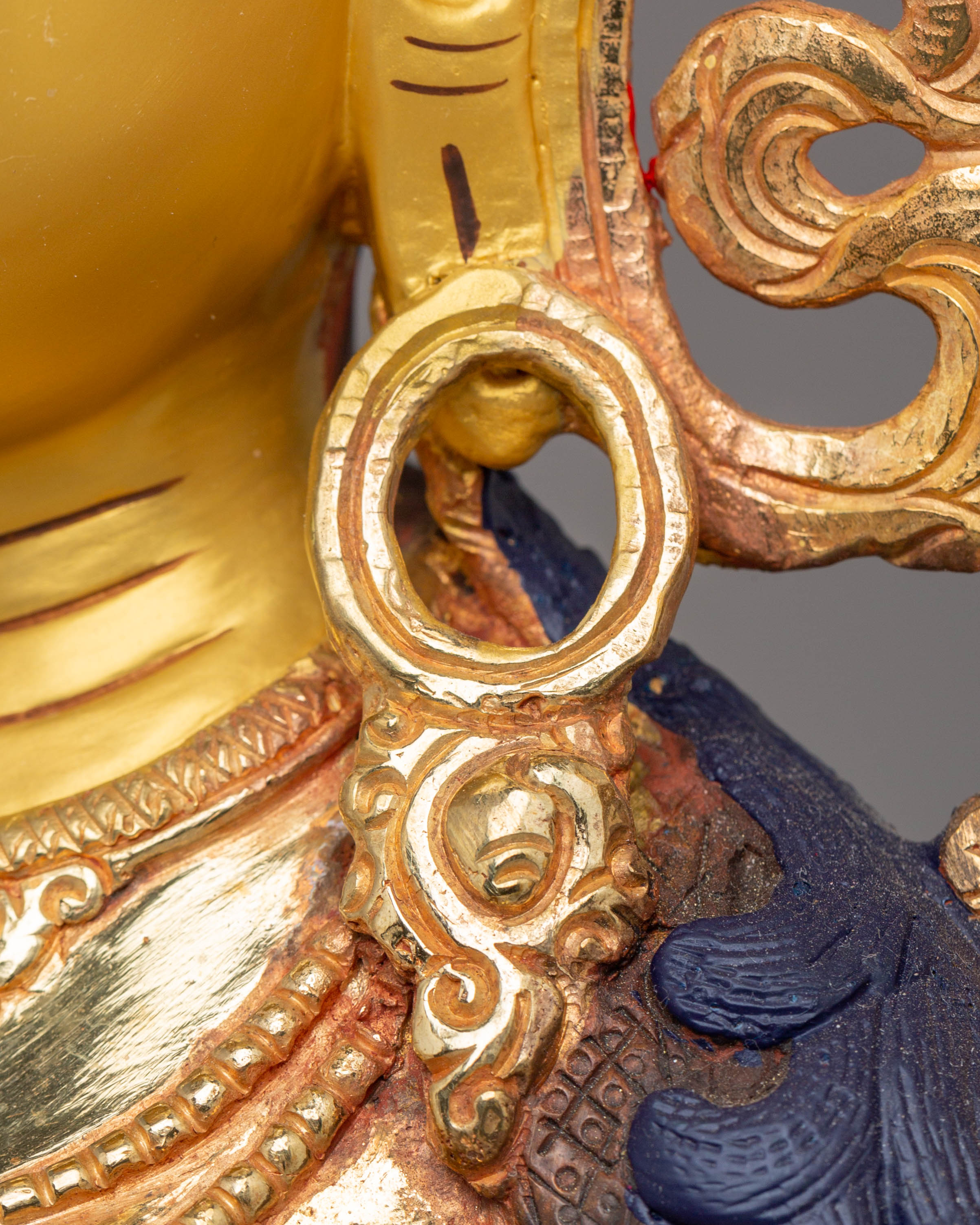 Handcrafted Copper Green Tara Statue | Spiritual Decor