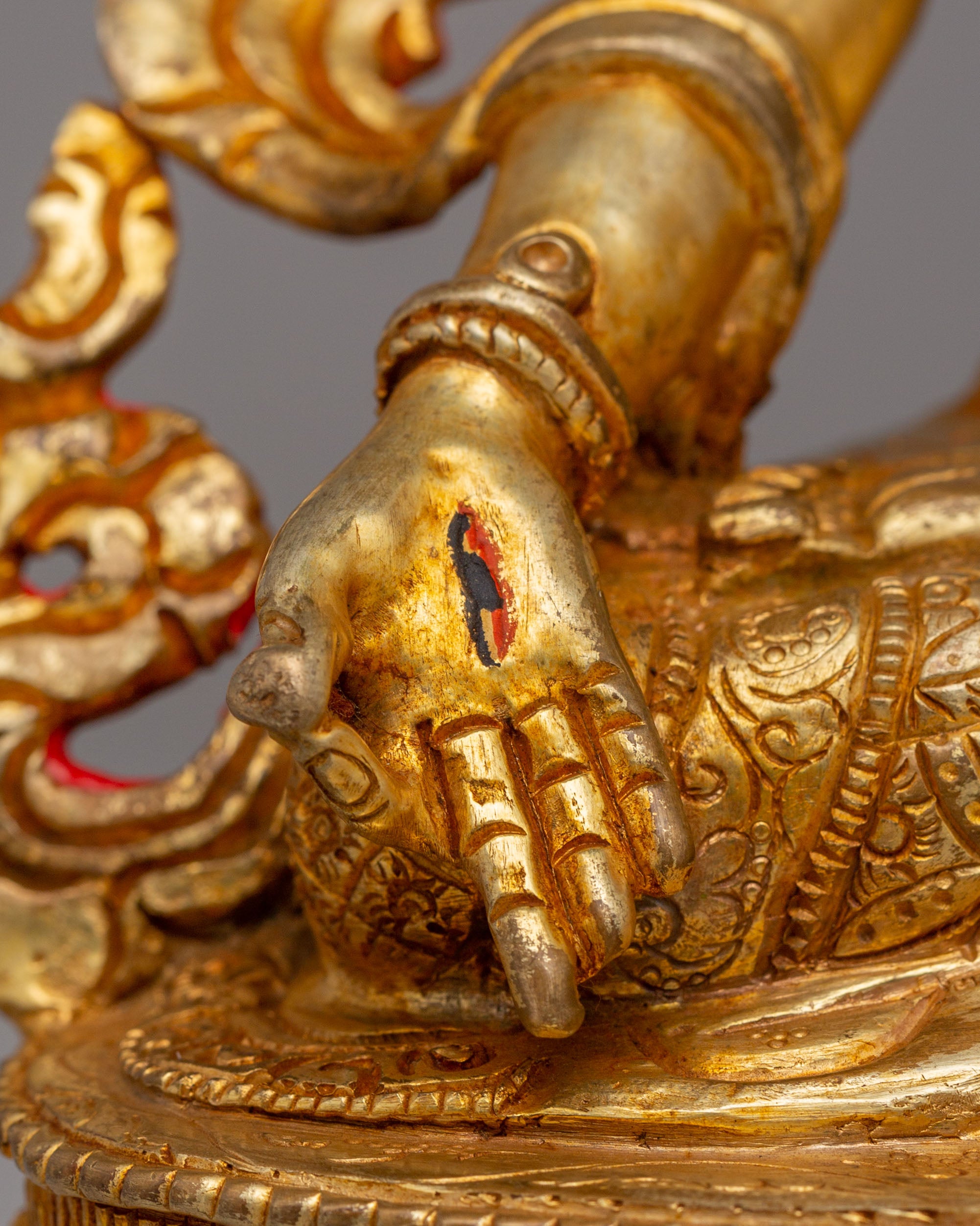 Handcrafted Altar White Tara Statue | Copper Body with 24K Gold Plating