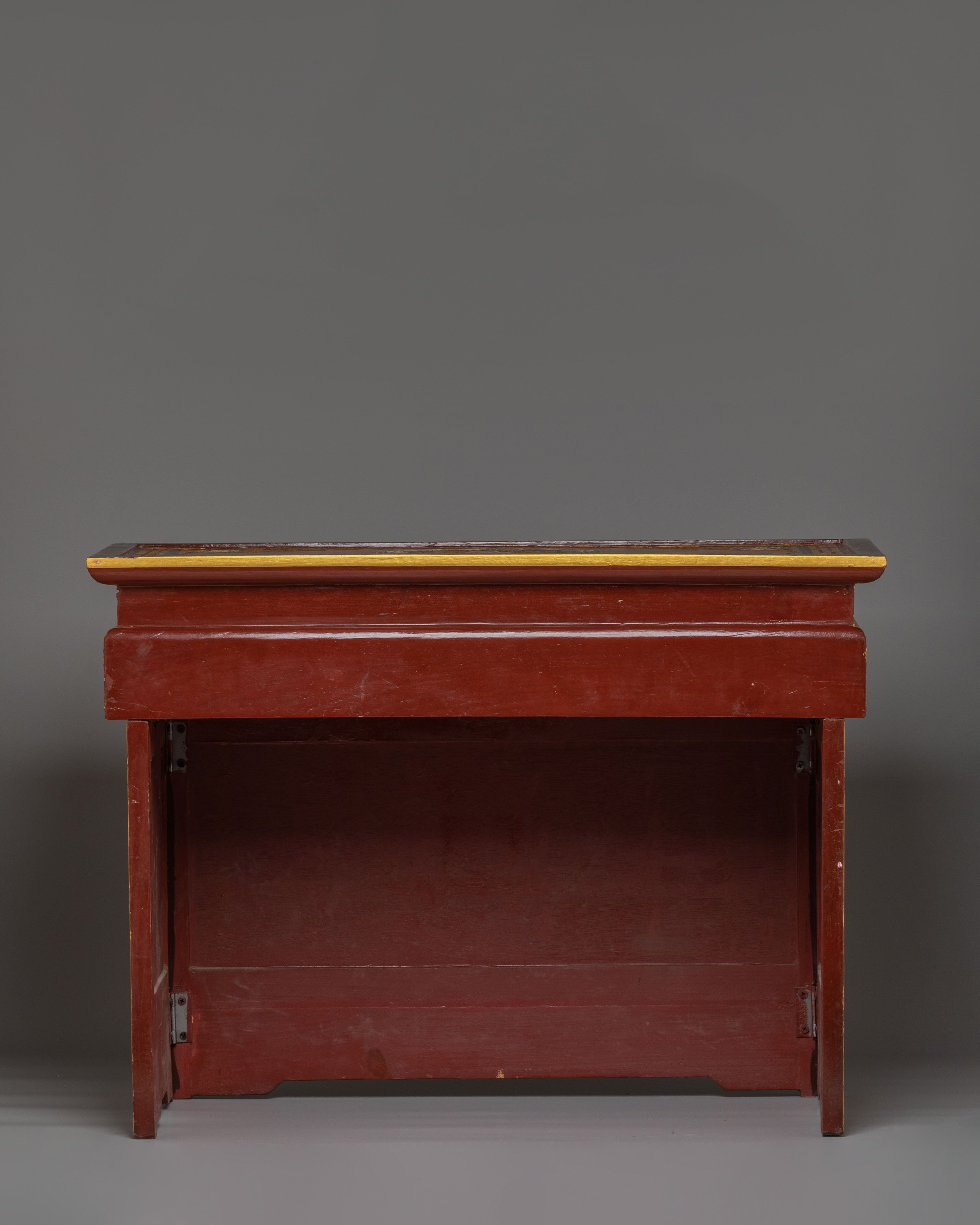 Himalayan Tibetan Folding Table | Handcrafted Wooden Table