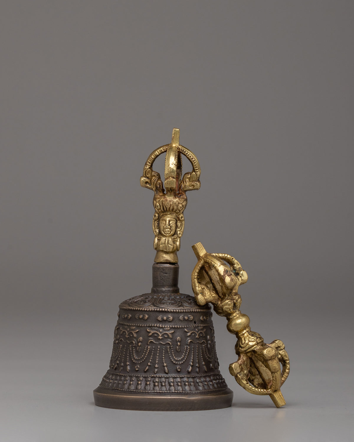 Sacred Vajra and Bell Set | Tibetan Ritual Tools