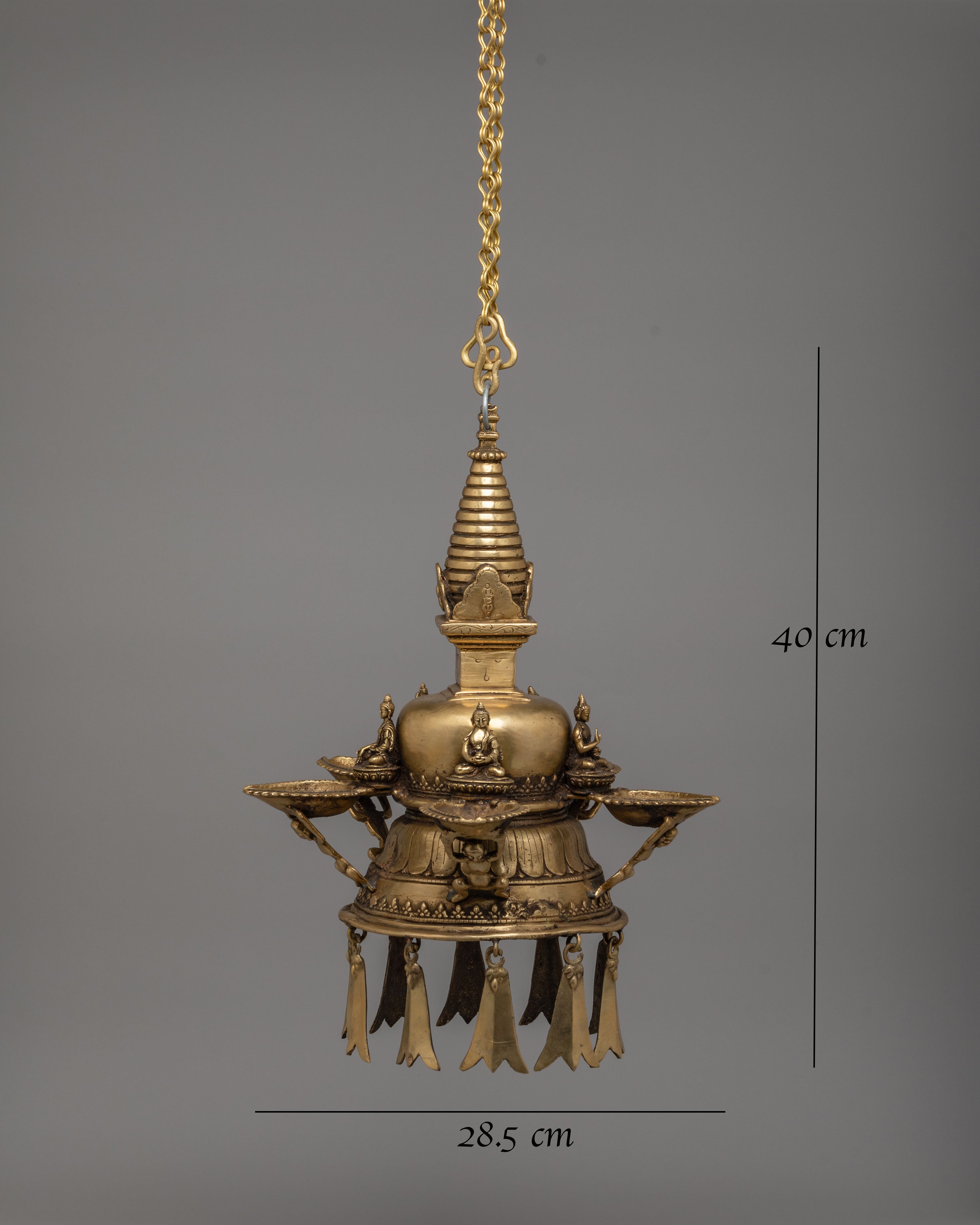 Traditional Hanging Stupa Dalucha | Tibetan Spiritual Decor