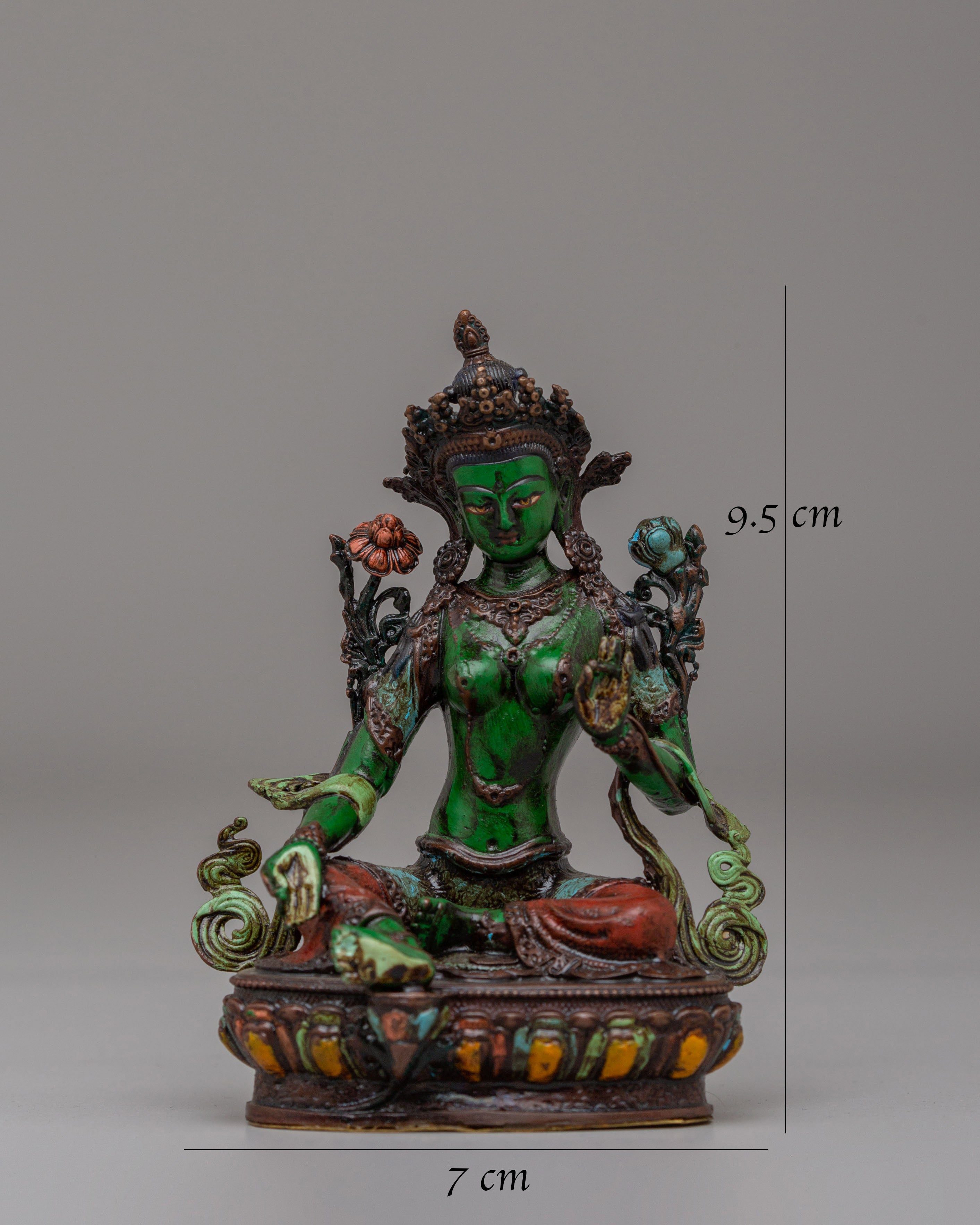 Traditional Green Tara Deity Statue | Himalayan Artwork