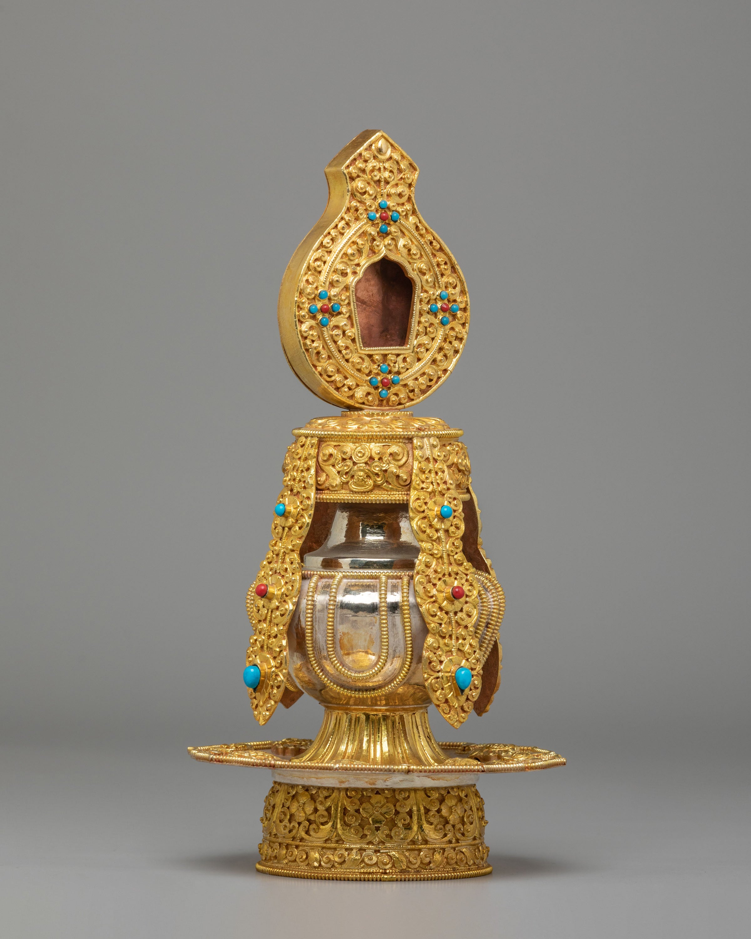 Sacred Buddhist Long Life Vase | Buddhist Longevity Offering Vessel