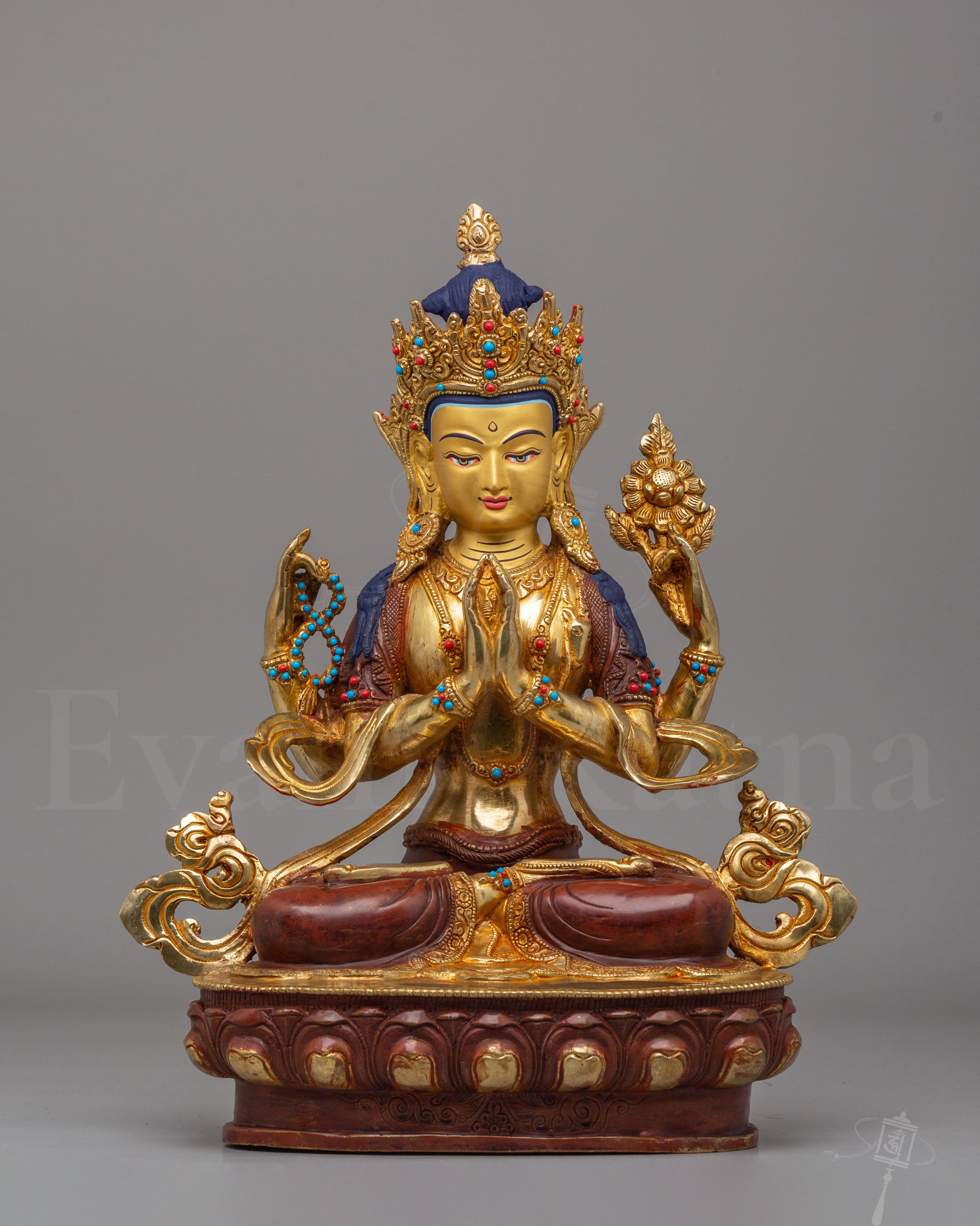 Traditional Buddhist Chenrezig Sculpture