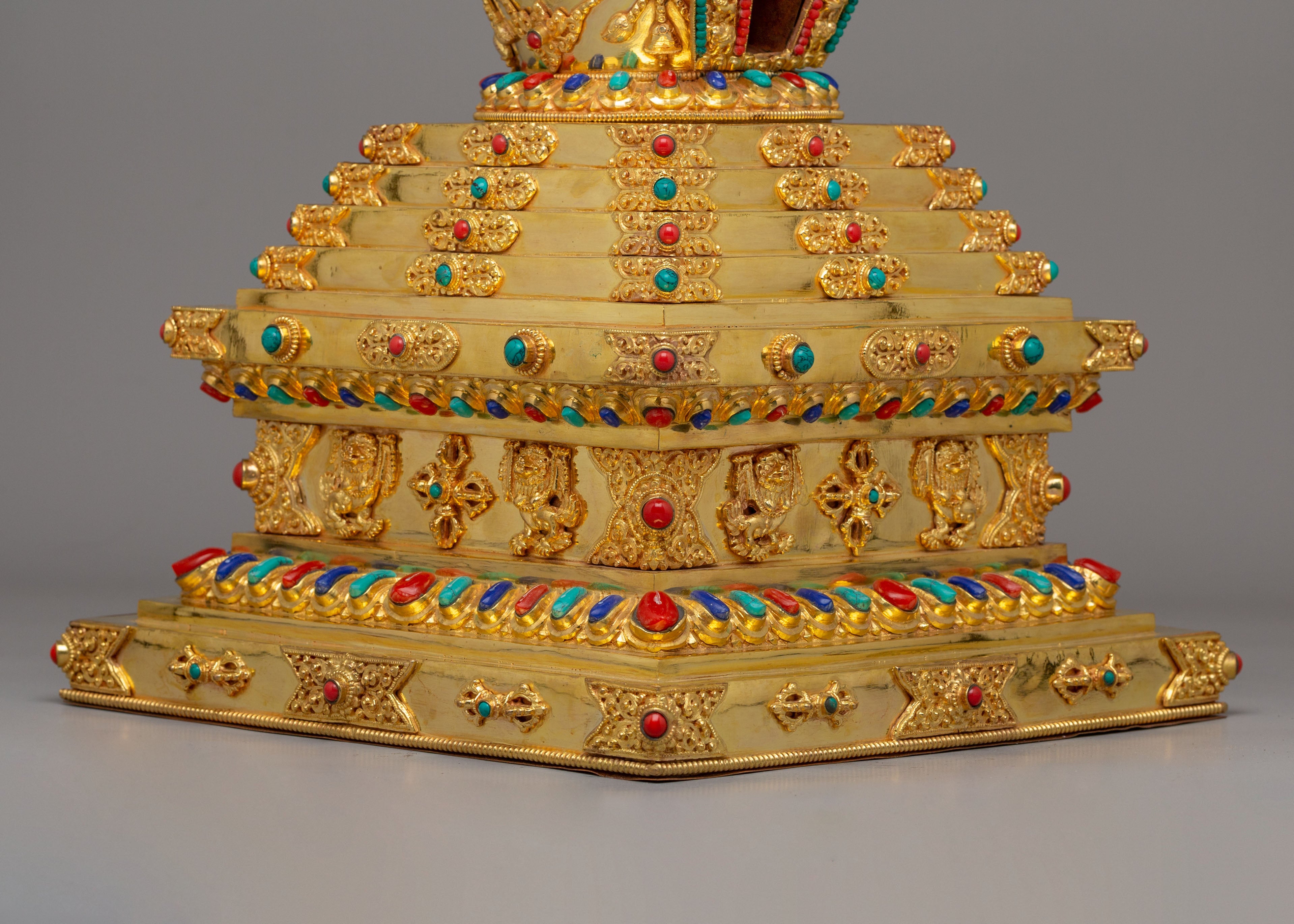 Handcrafted Ritual Enlightenment Stupa | Symbol of Peace & Spiritual Growth