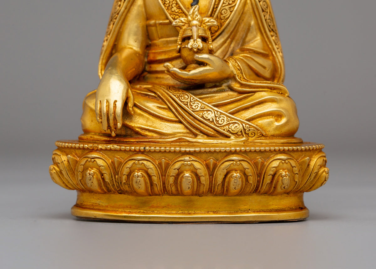 Handmade Guru Shapdum Altar Statue | Tibetan Spiritual Artwork
