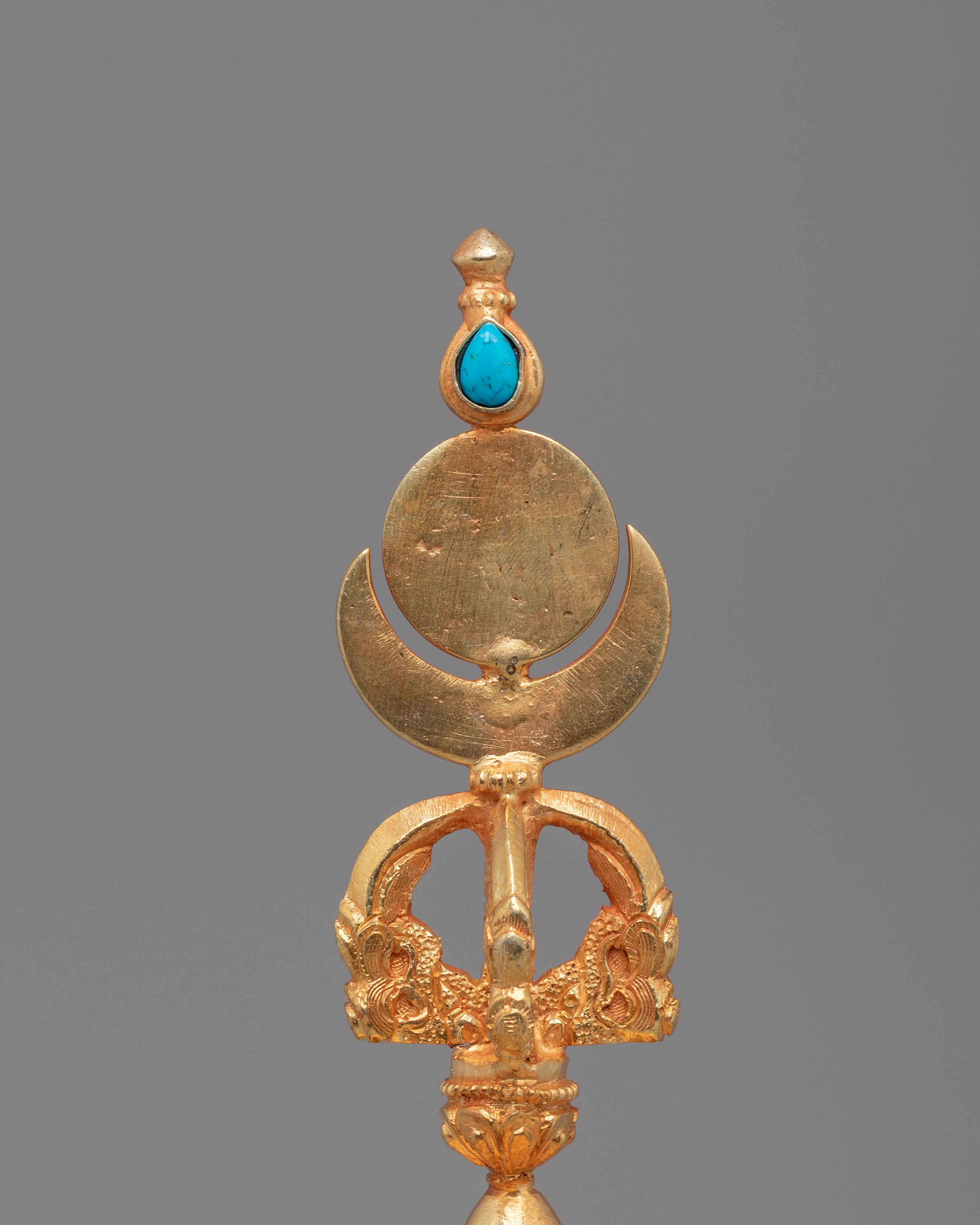 Traditional Tibetan Longlife Vessel | Gold Plated Copper Altar Vase