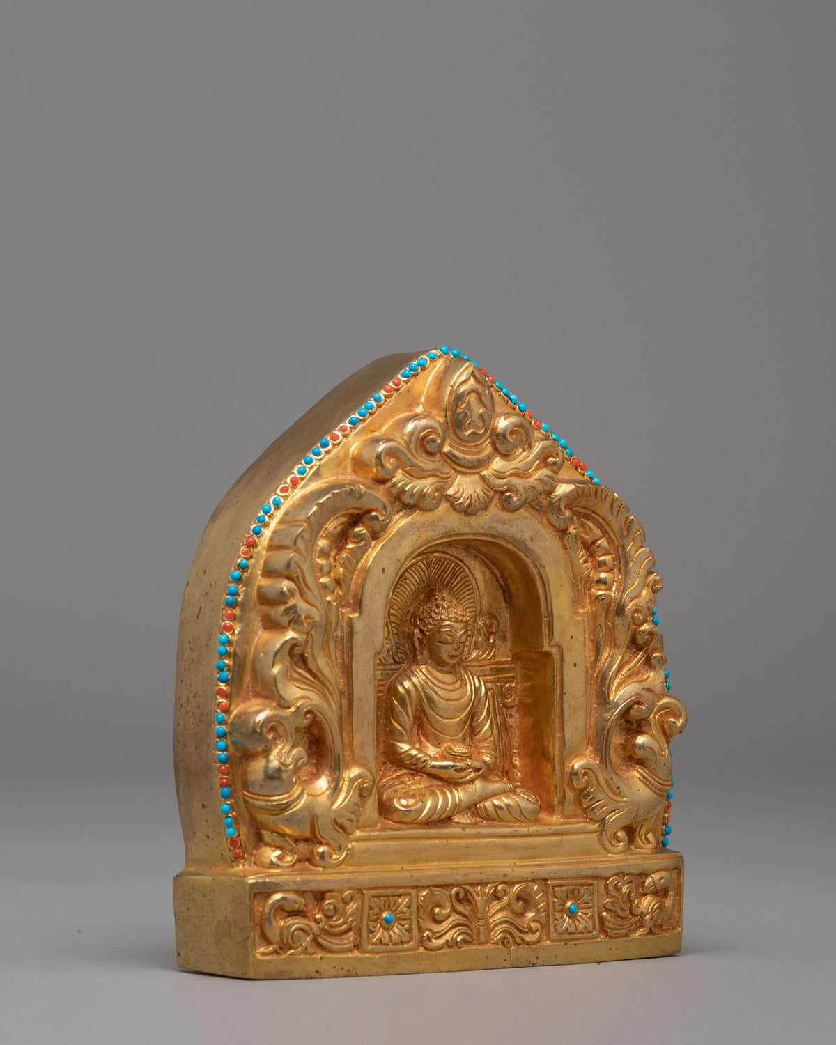 Buddha Of infinite Light Statue | Buddhist Sculpture with Gemstone