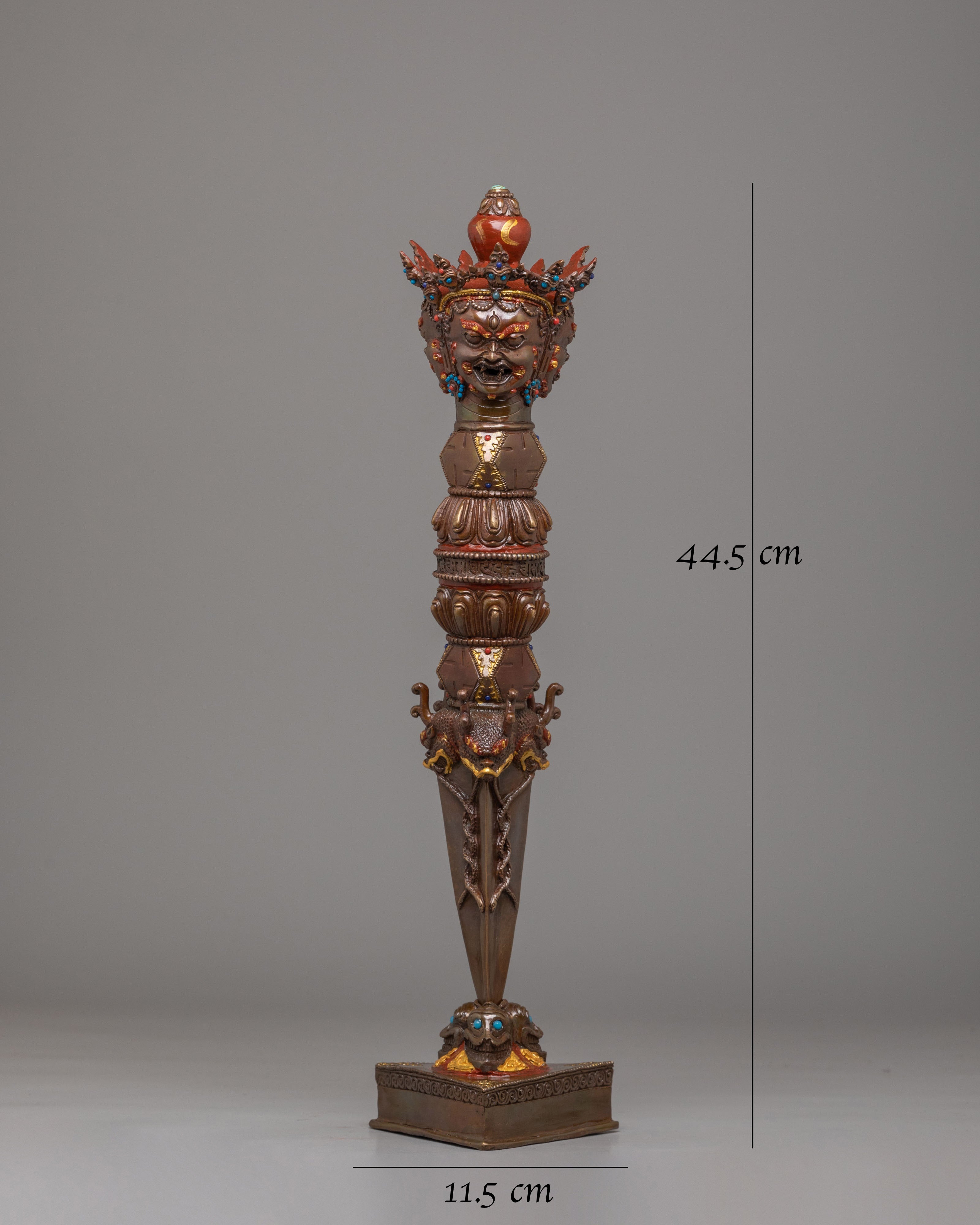 Sacred Ceremonial Phurba | Tibetan Wrathful Deity Dagger for Rituals