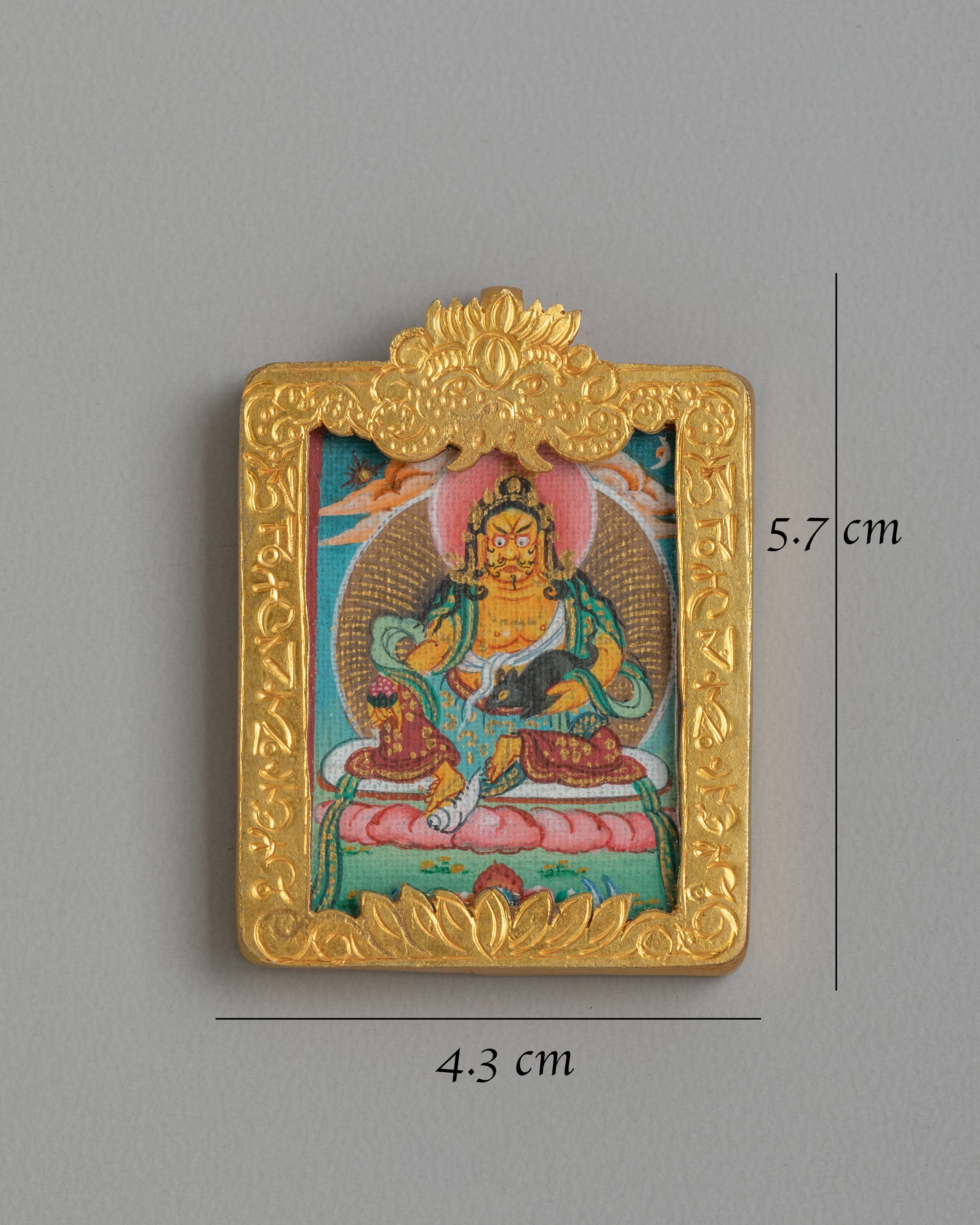 Spiritual Dzambhala Locket | Tibetan Wealth Deity Amulet