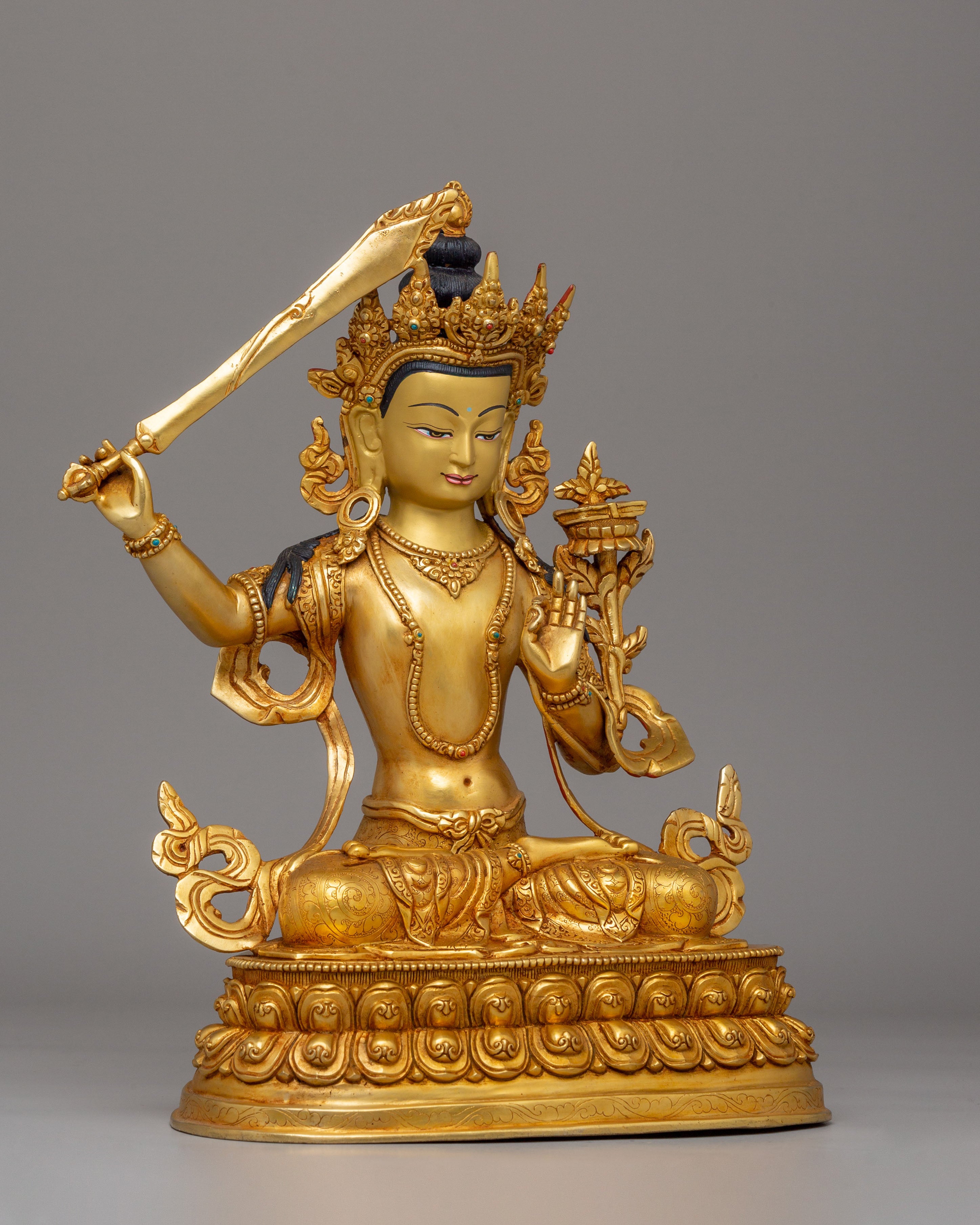 Lord Of Wisdom Manjushri Statue | Bodhisattva Of Enlightenment And Wisdom