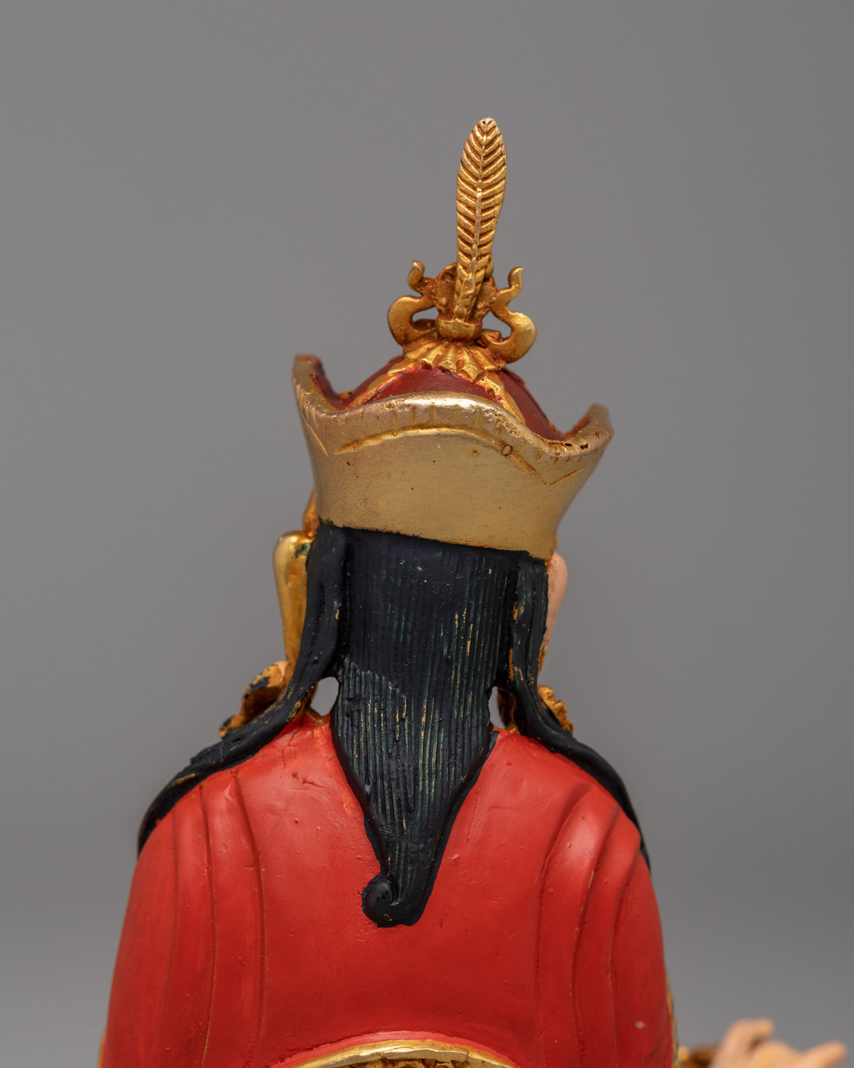 Handmade Guru Rinpoche Divine Statue | Tibetan Buddhism Artwork